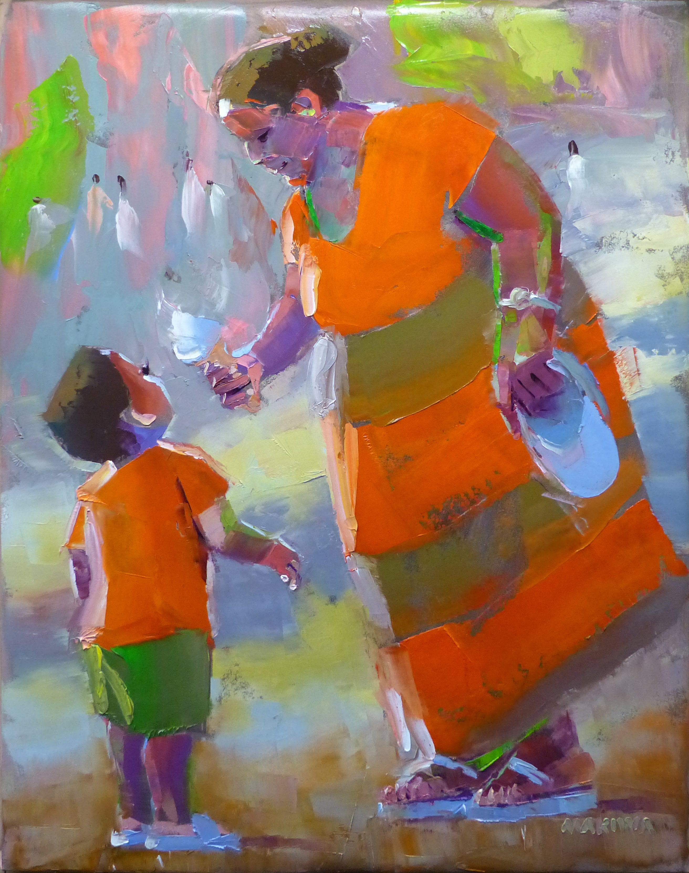 Mum's Ice Cream 71x56cm Oil on Canvas