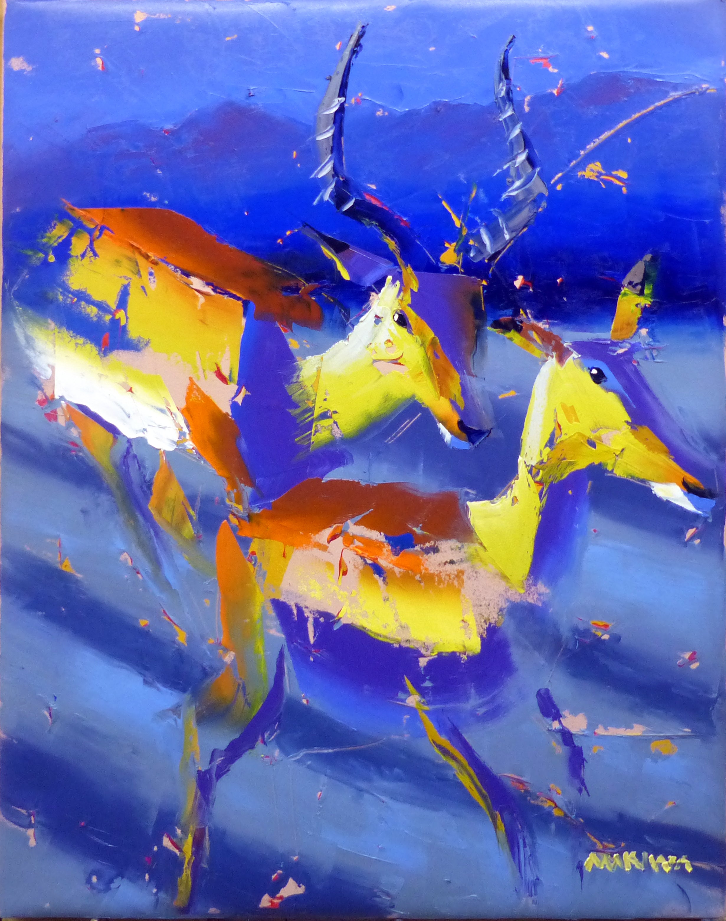 Going through the paces 71x56cm Oil on Canvas