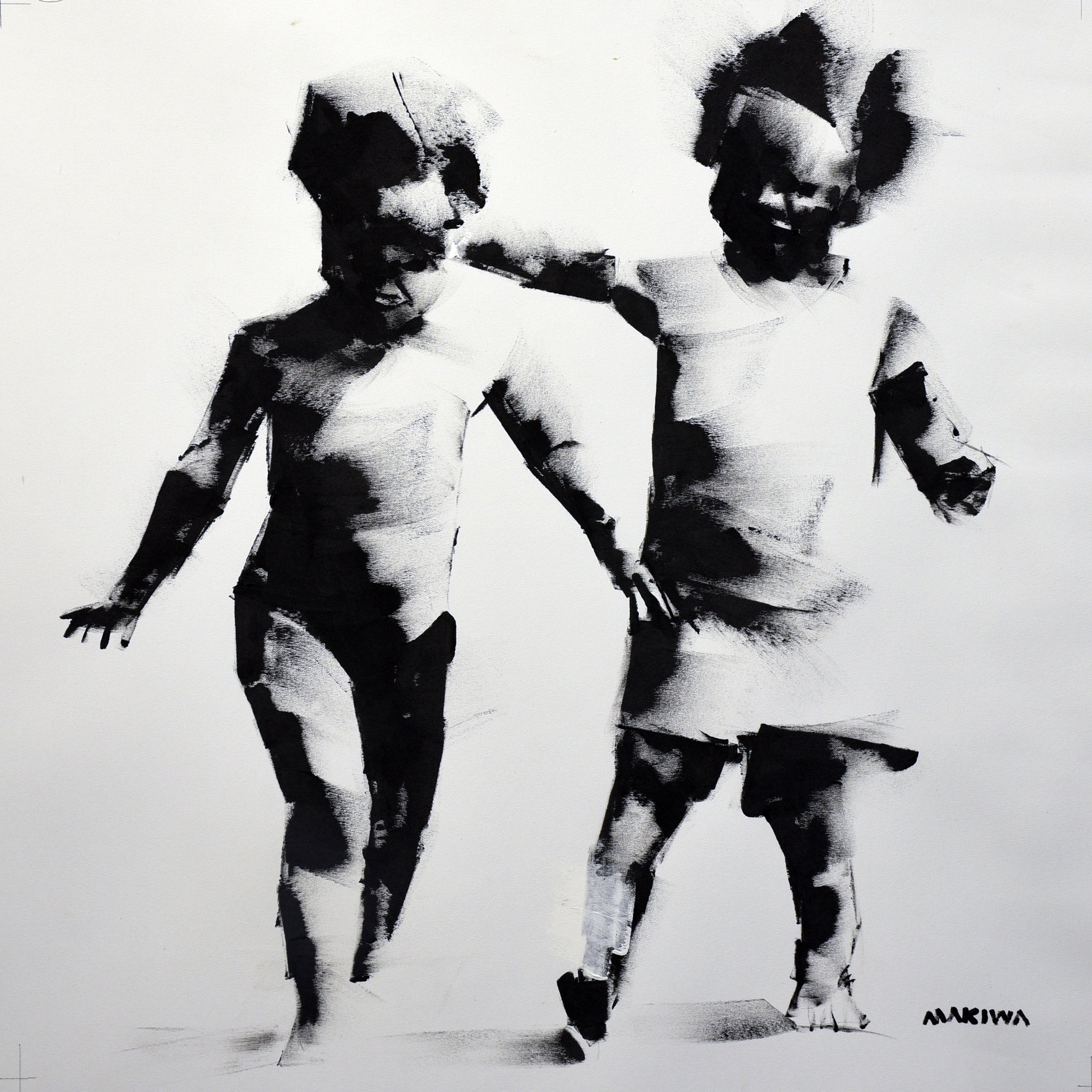 Playtime 55x55cm  Acrylic on Canvas