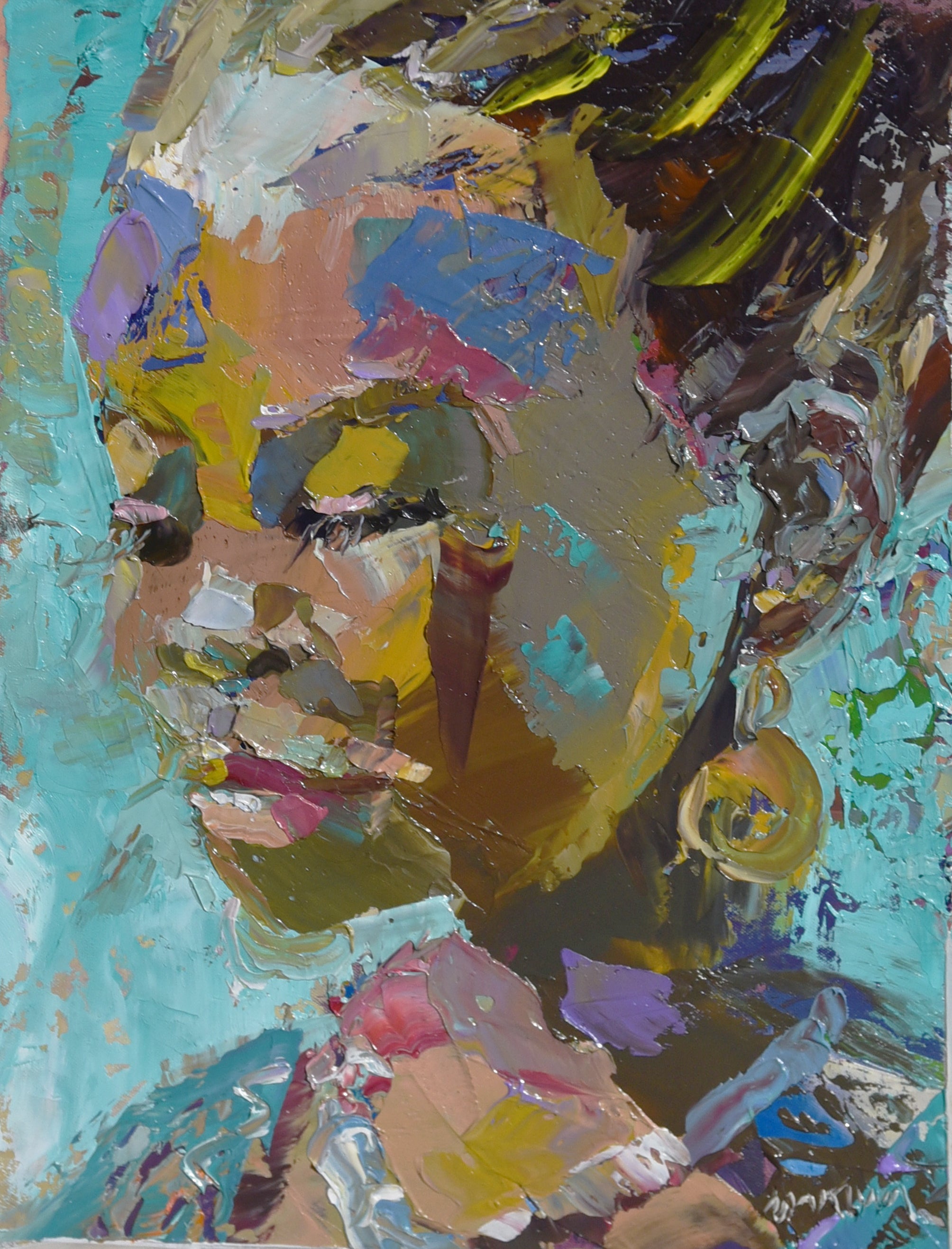 Quiet Bloom 21x16cm Oil On Canvas