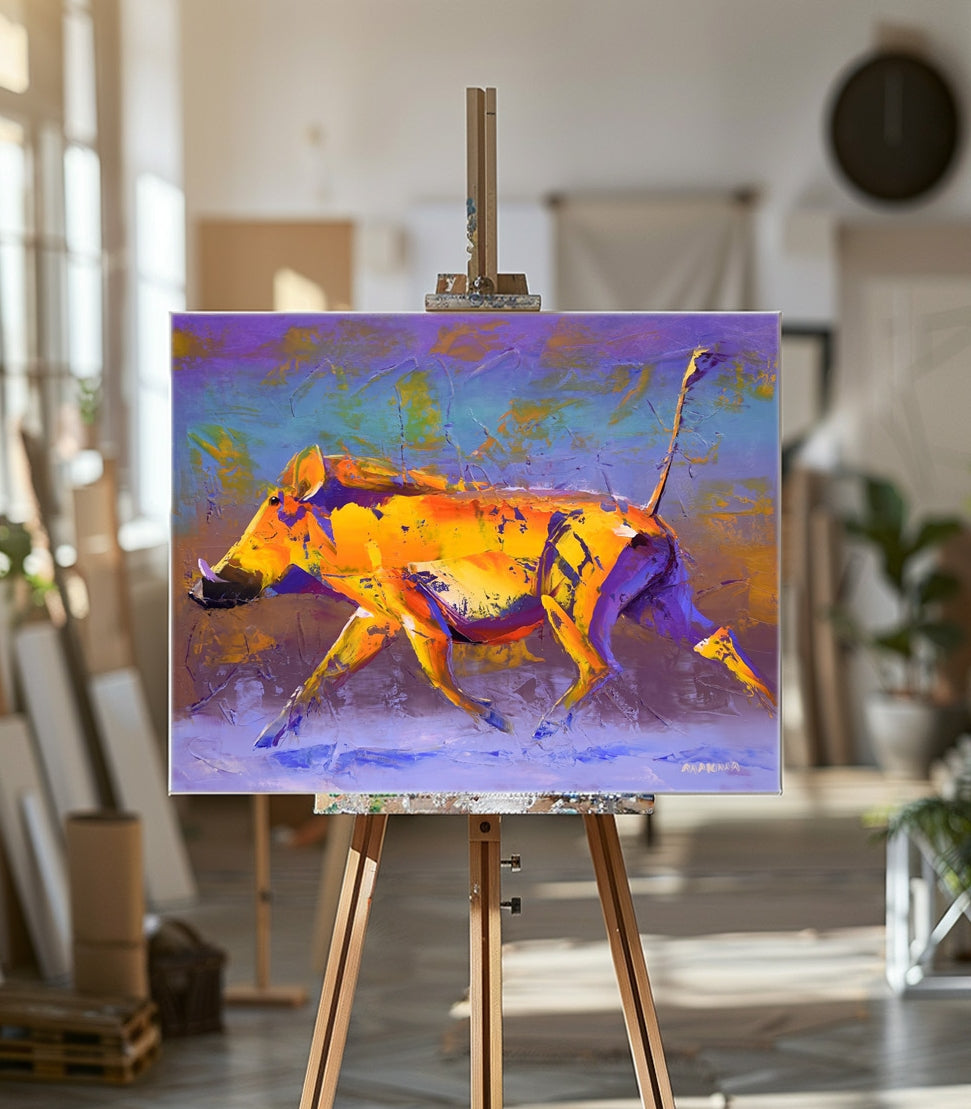 Run Like The Wind 56x71cm Oil On Canvas