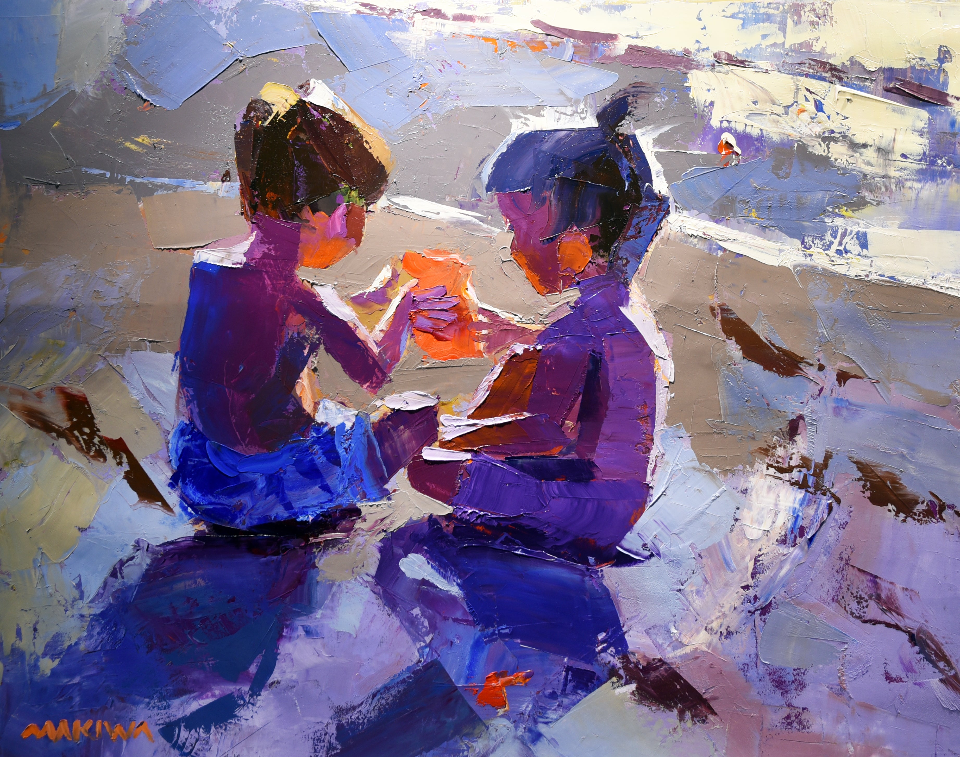 Shared Wonder 56x71cm Oil On Canvas