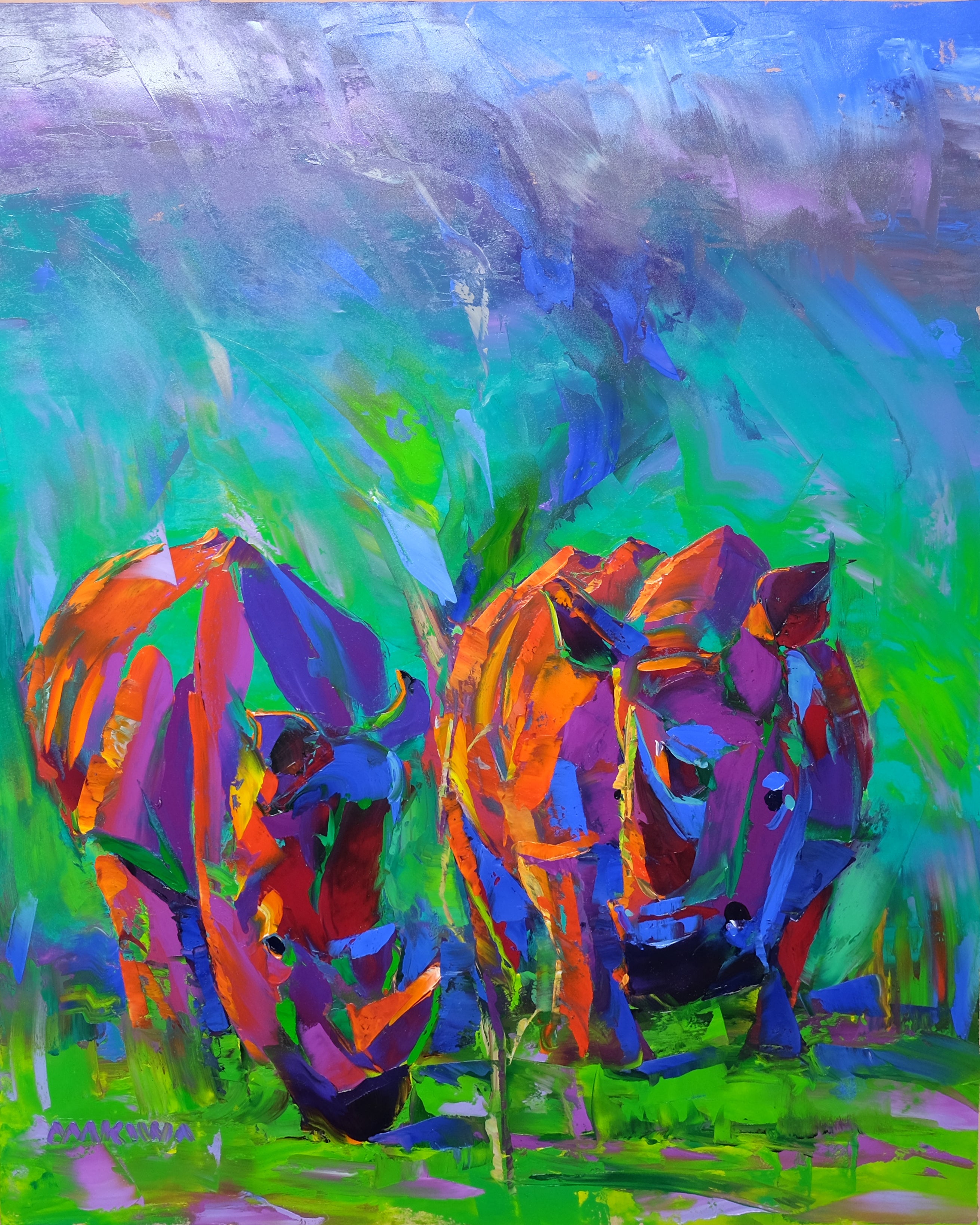 Silent Companions 100x80cm Oil On Canvas