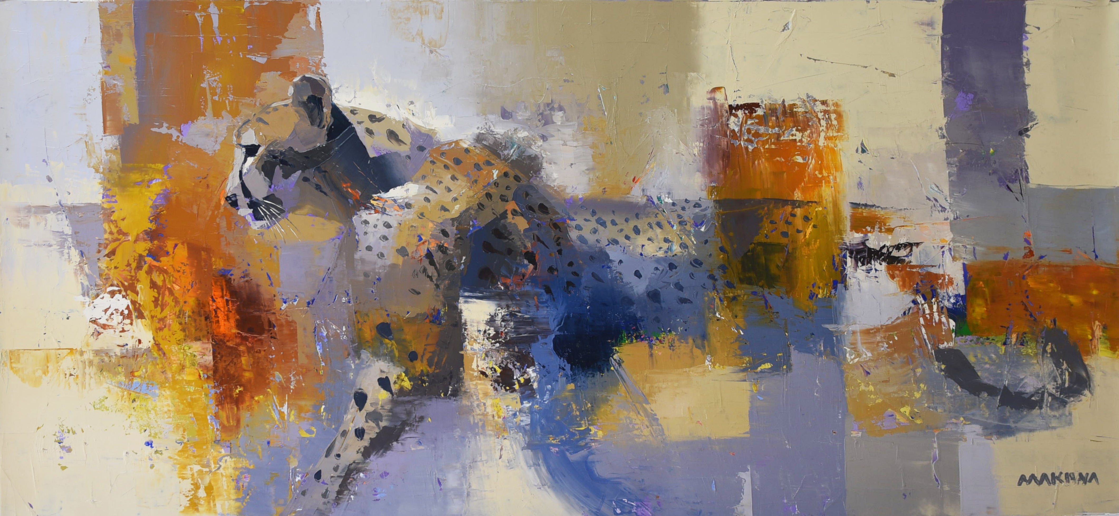 Silent Velocity 60x130cm Oil On Canvas