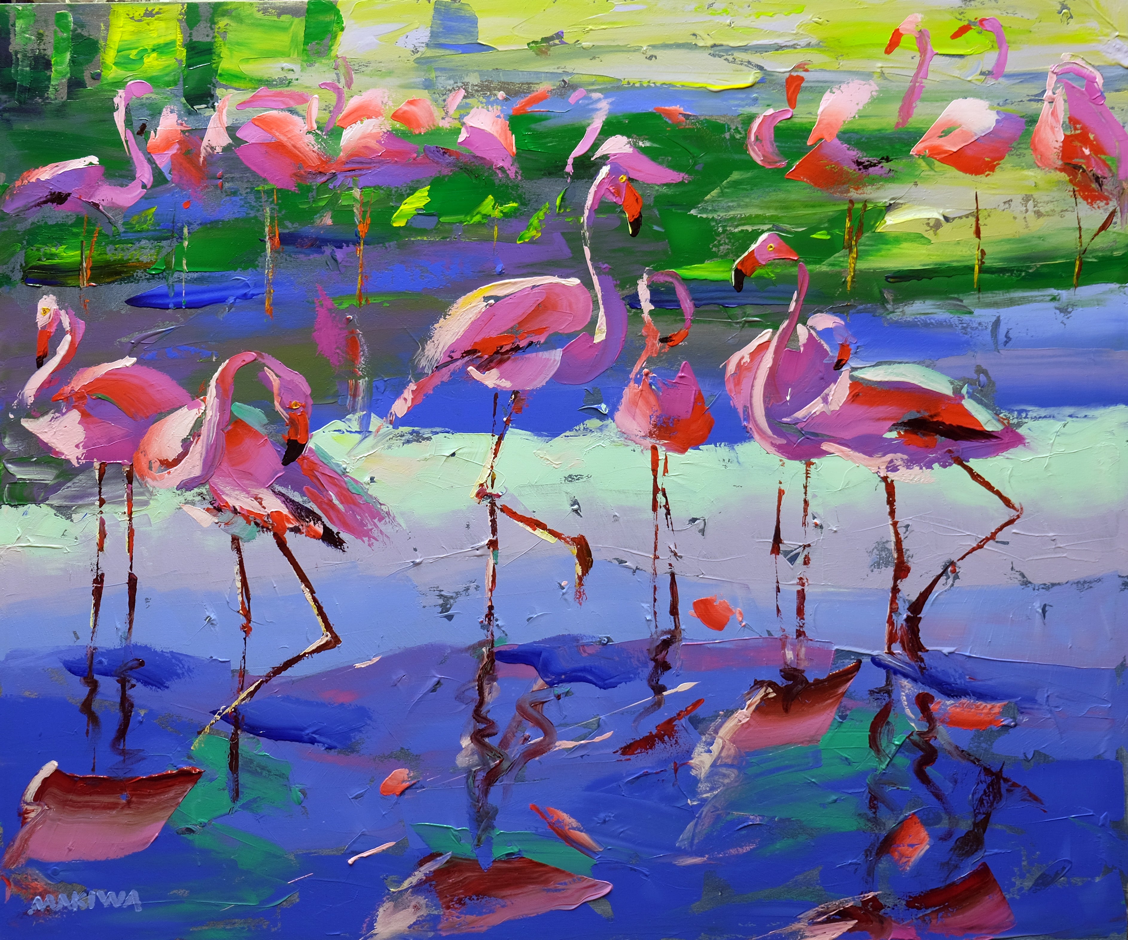 Summer Pink 100x120cm Acrylic on Canvas