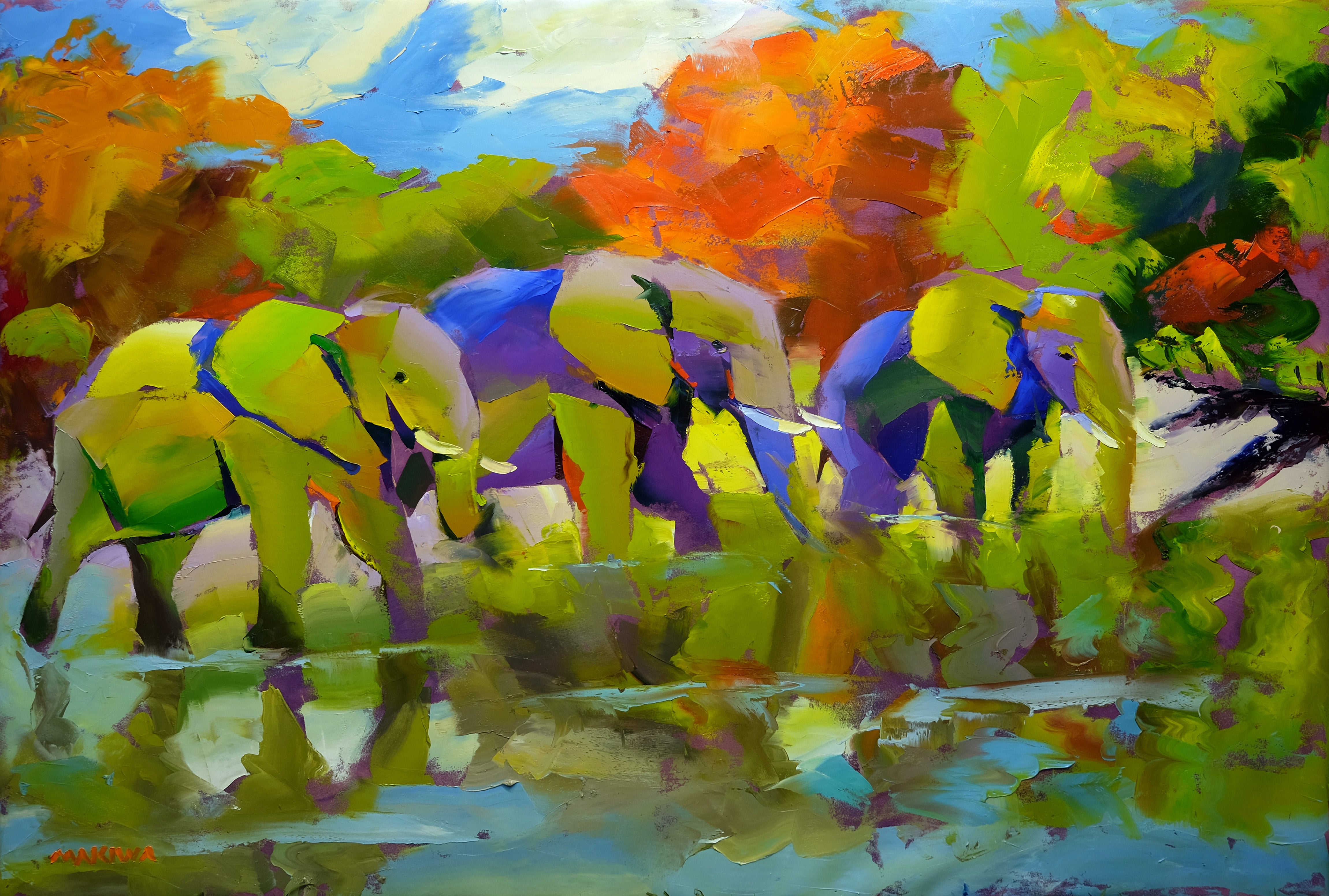 Summertime 100x140cm Oil on Canvas