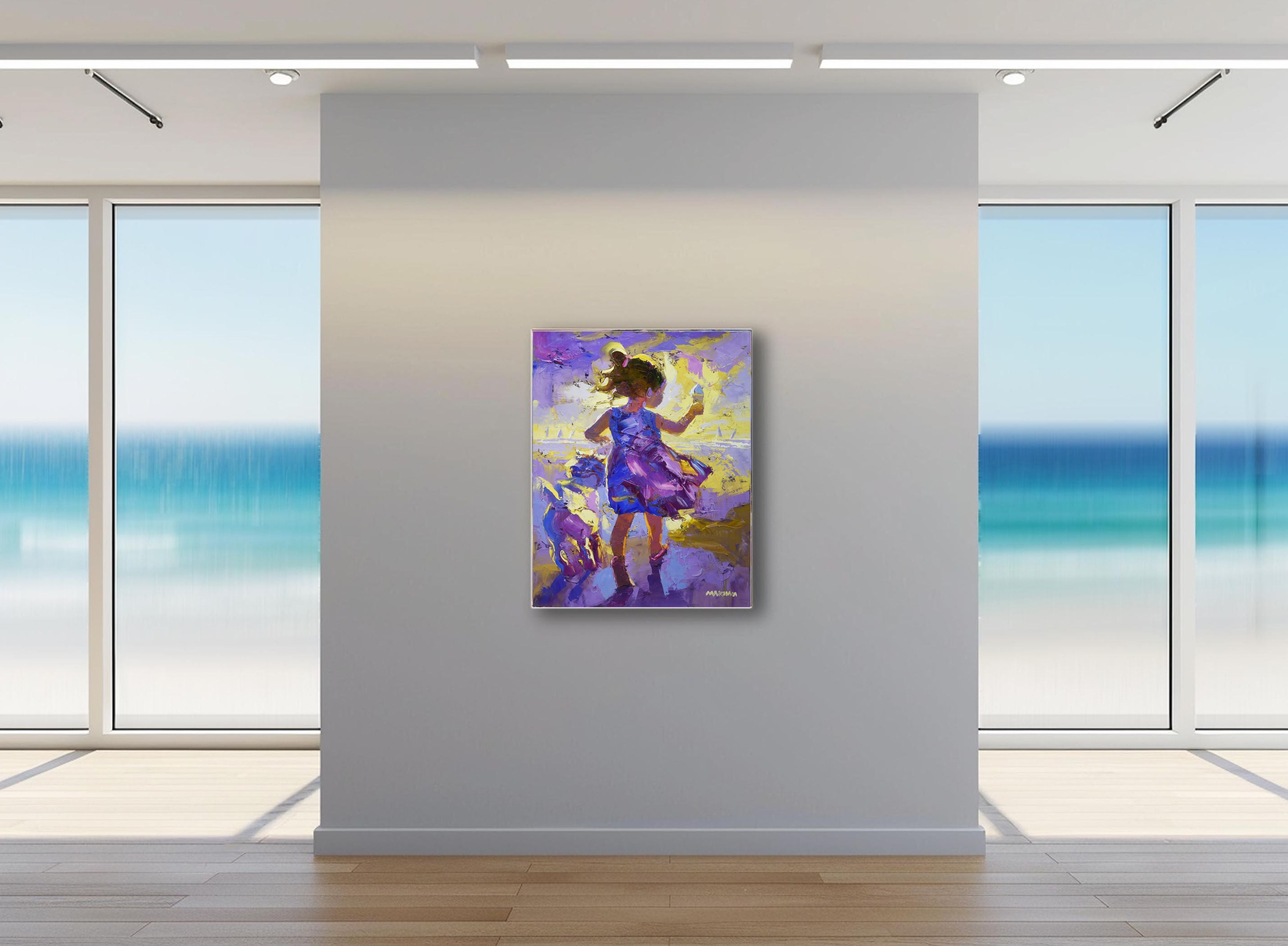 Chasing Afternoon 71x56cm Oil On Canvas