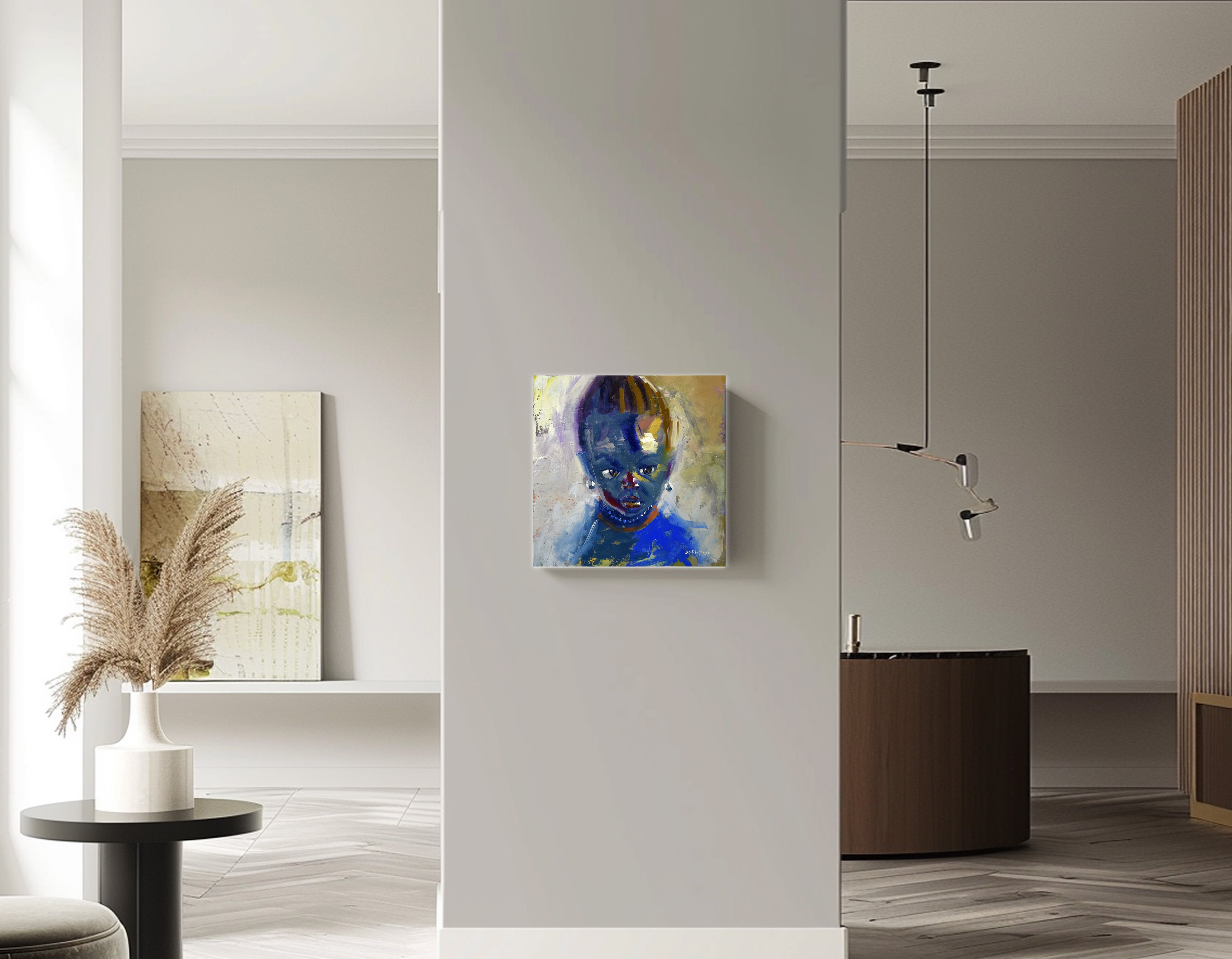 Girl from the East 45x45cm Oil on Canvas