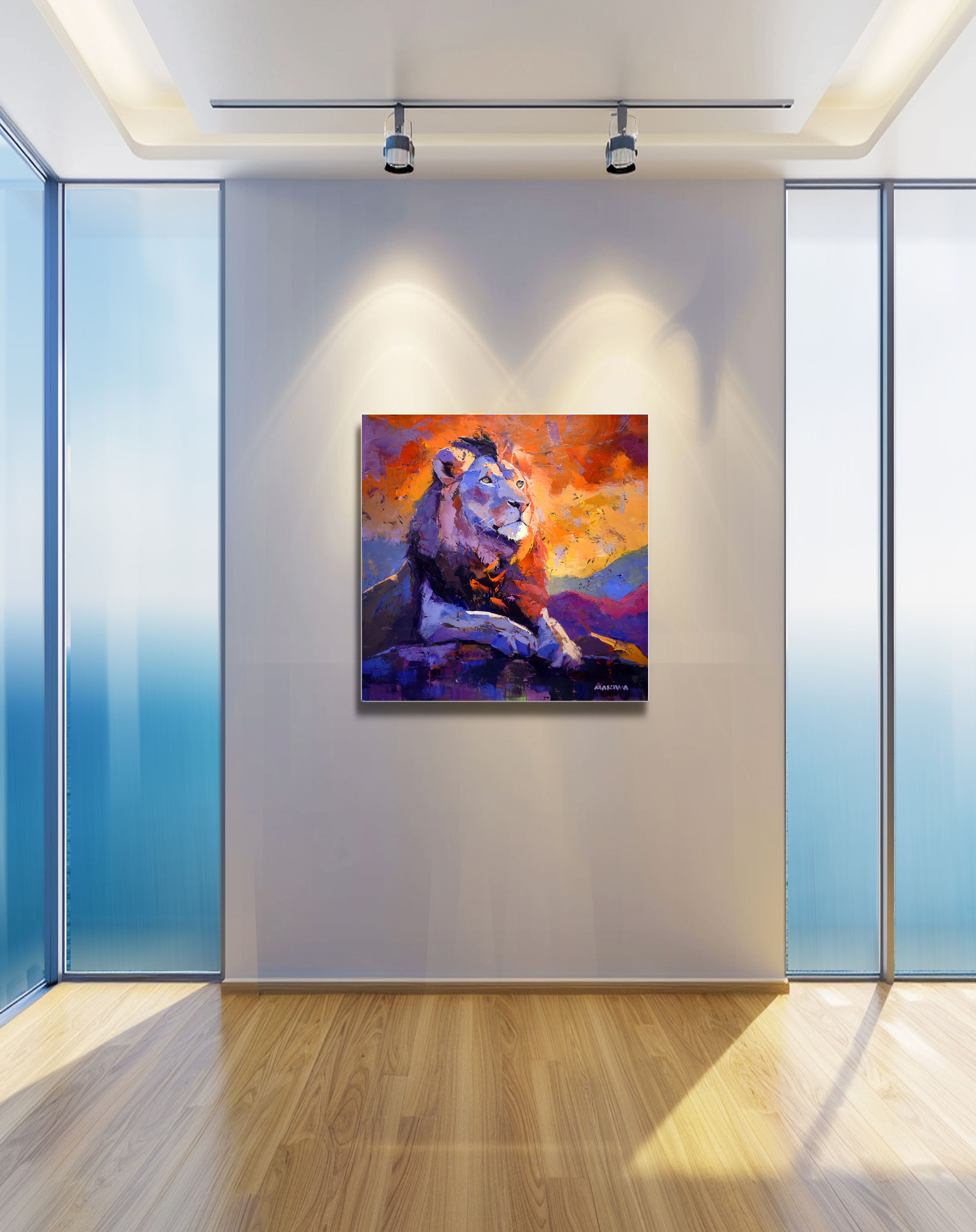 The Eternal King 80x80cm Oil On Canvas