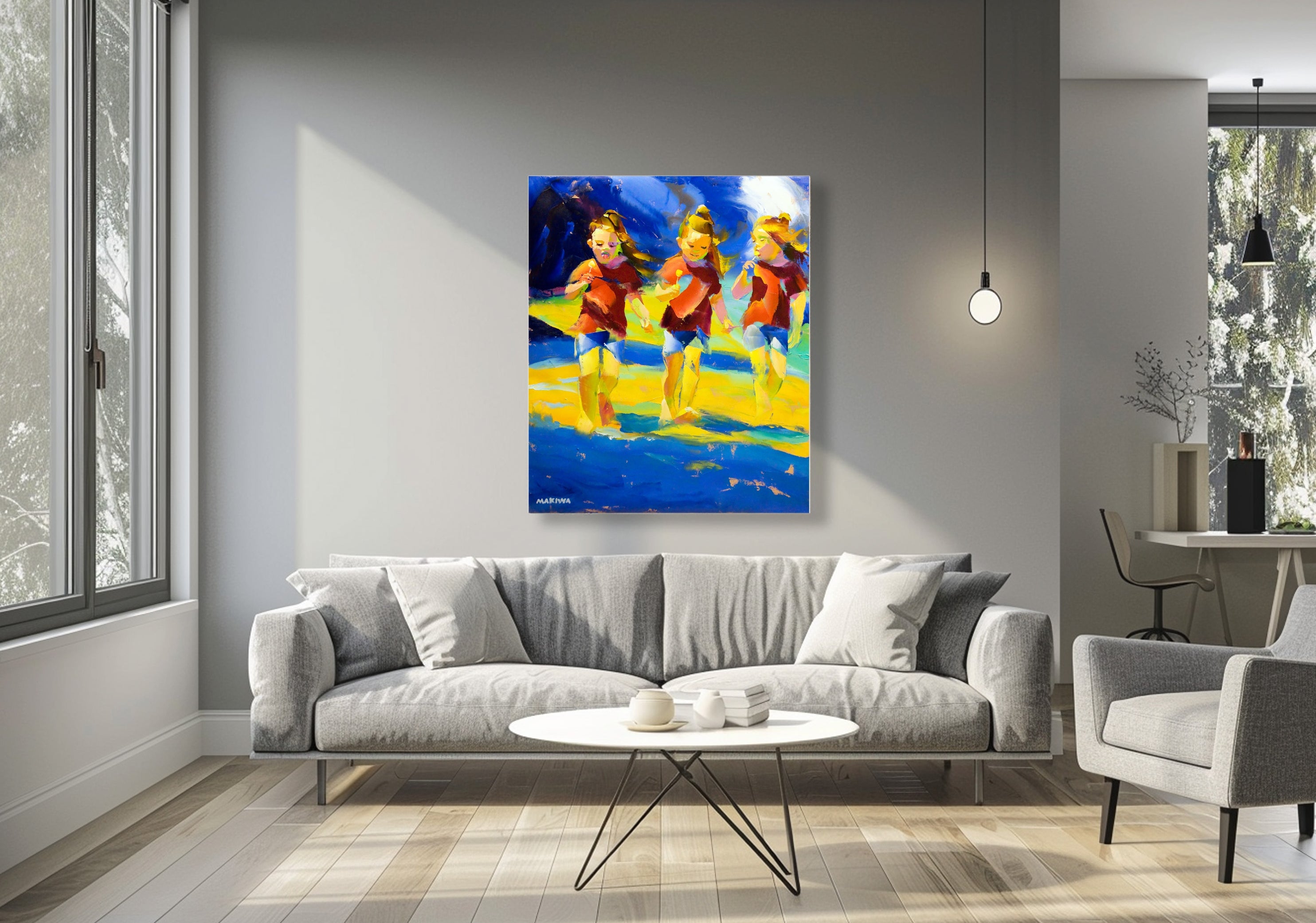 The Lollipops 120x100cm Oil On Canvas