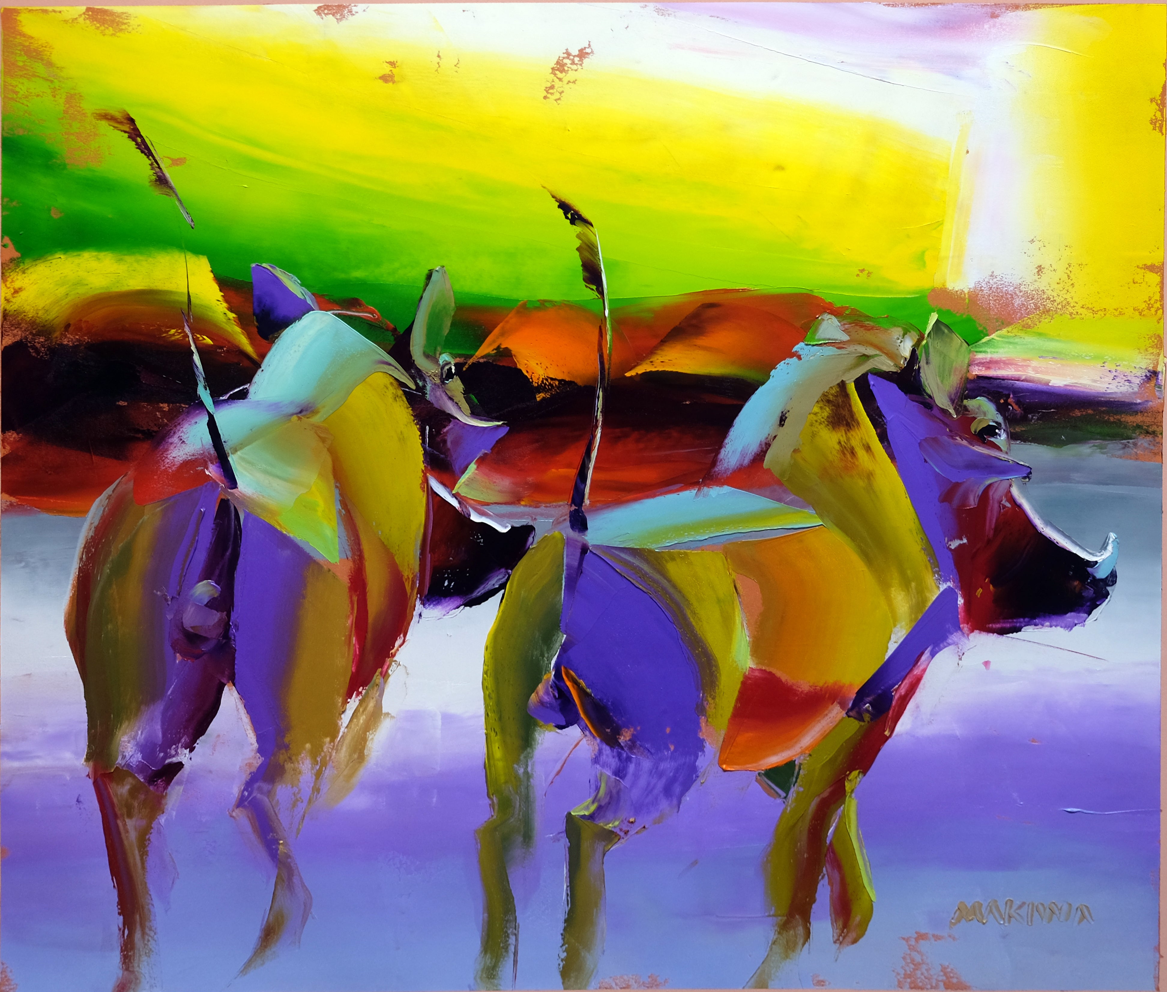 Tails Up 68x80cm Oil on Canvas