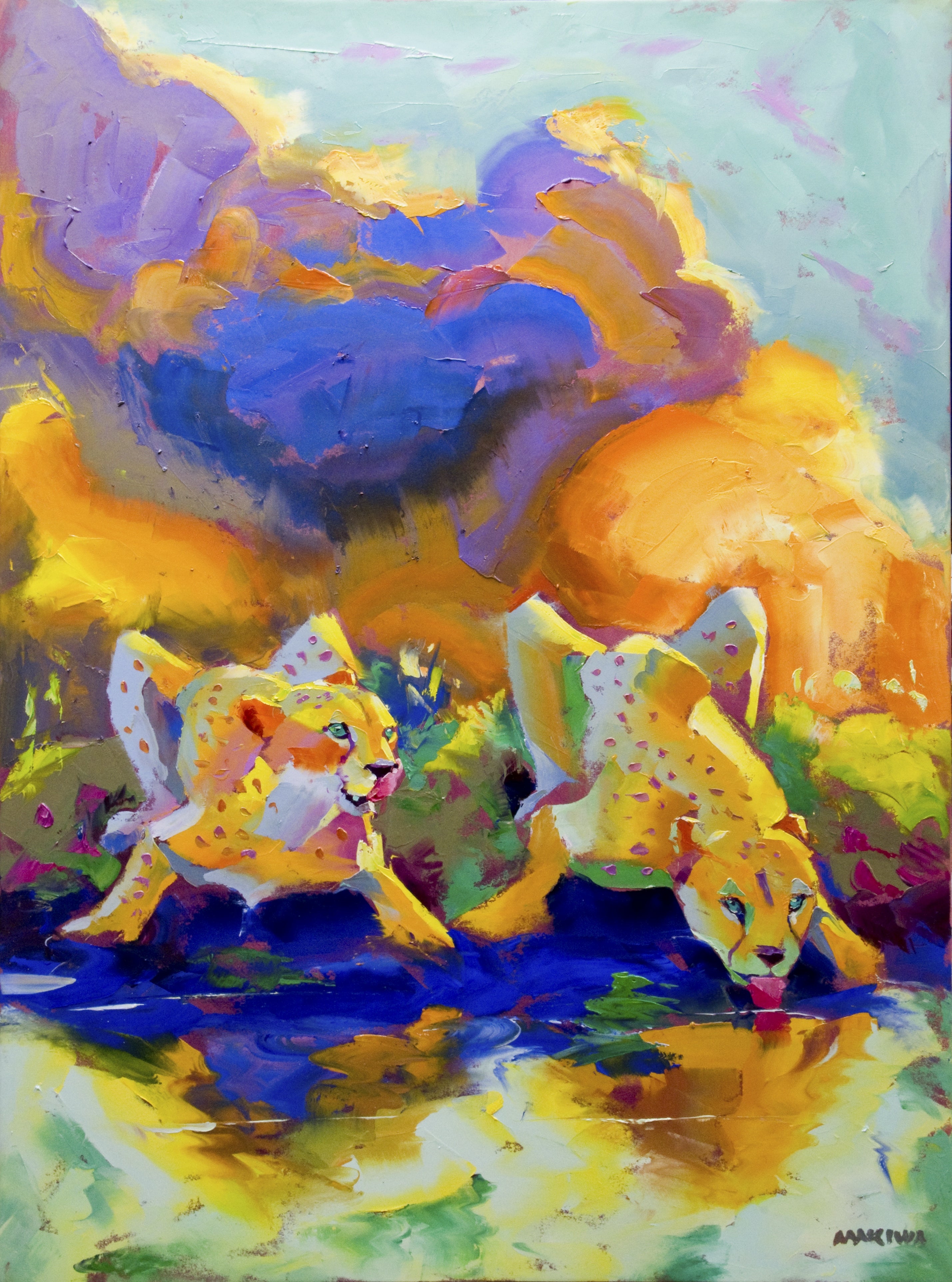 Taking Turns 140x100cm Oil on Canvas