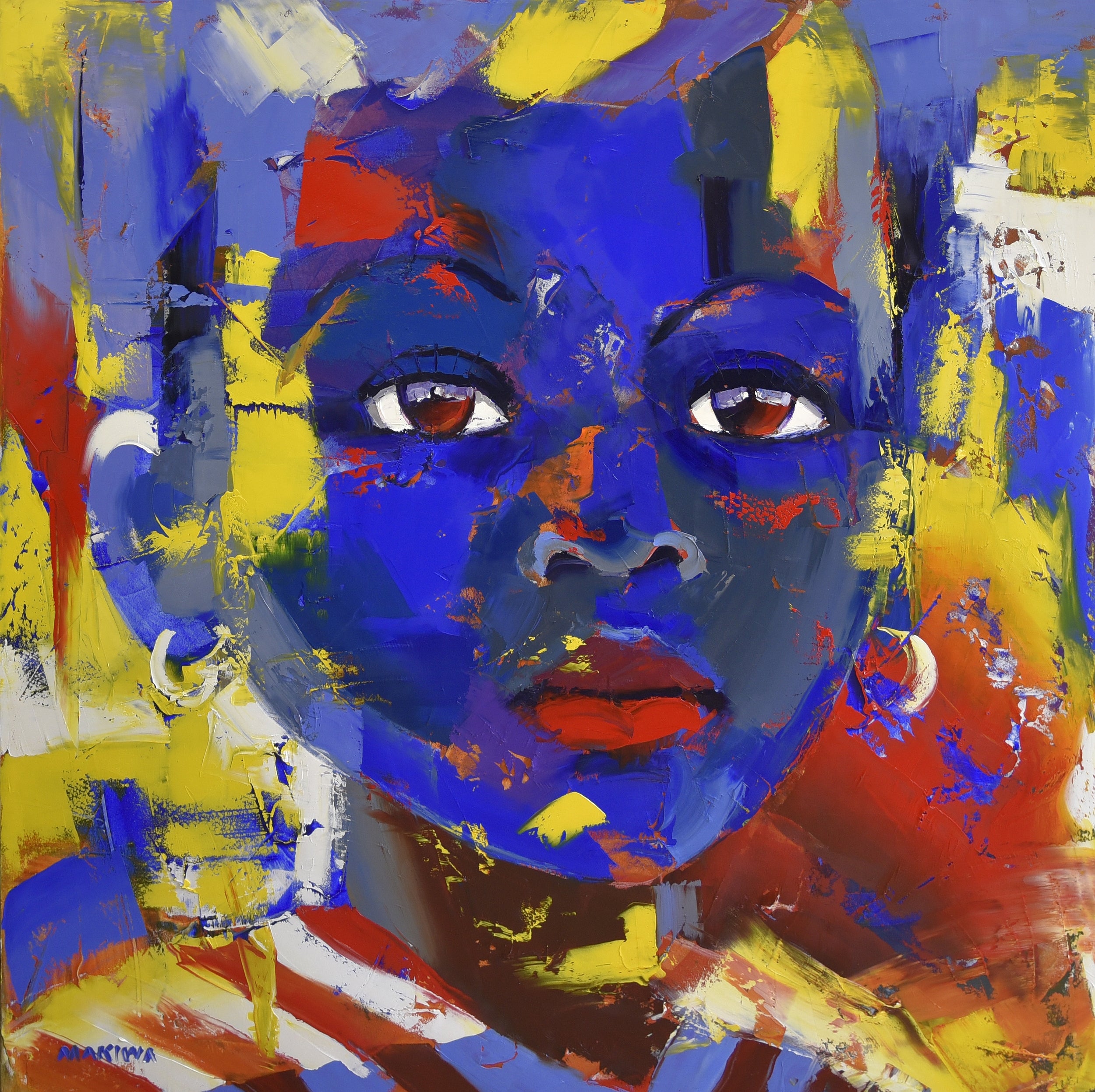 The Child 120x120cm Oil on Canvas