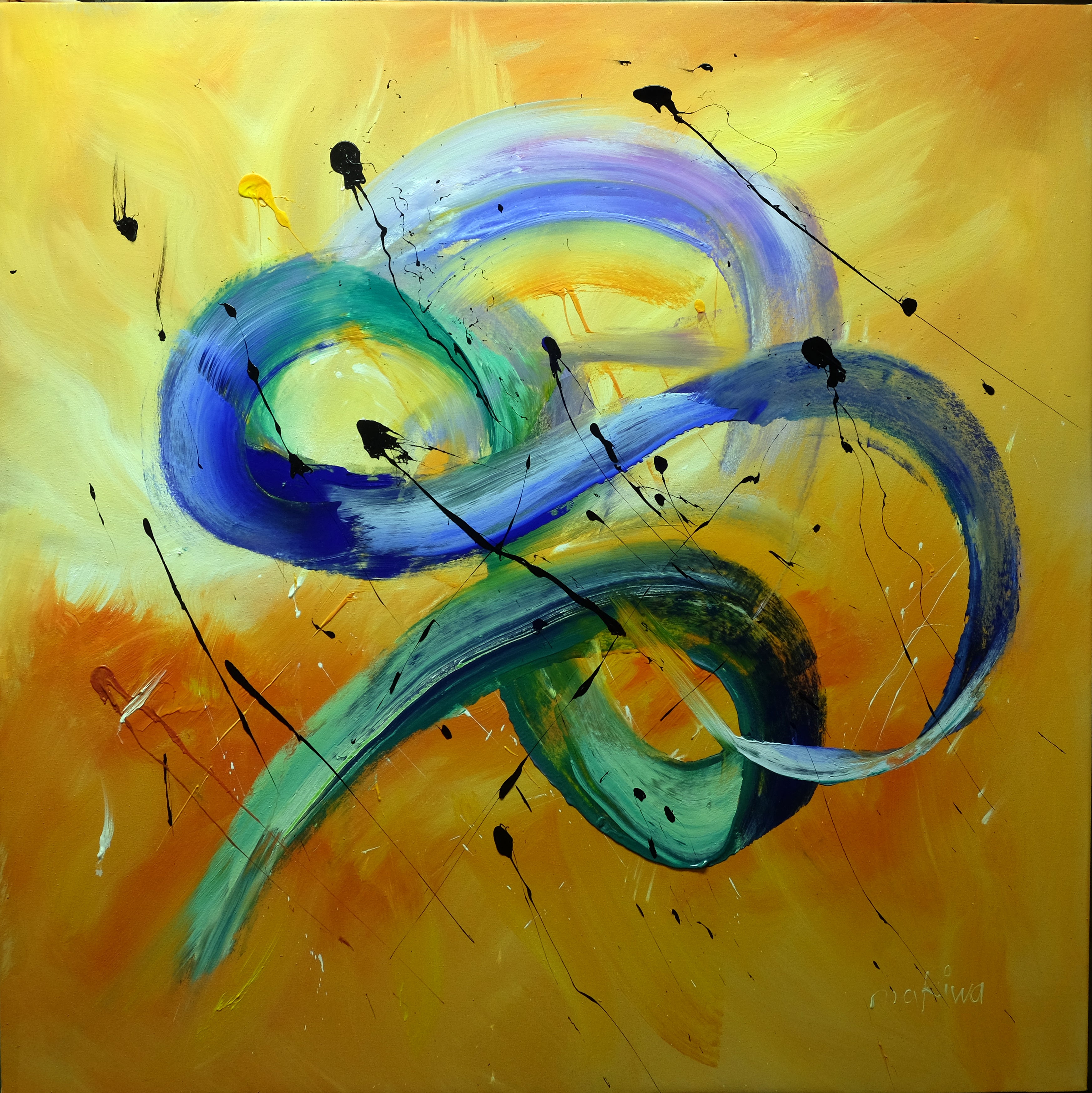 The Colours of the Cosmos 80x80cm Acrylic on Canvas