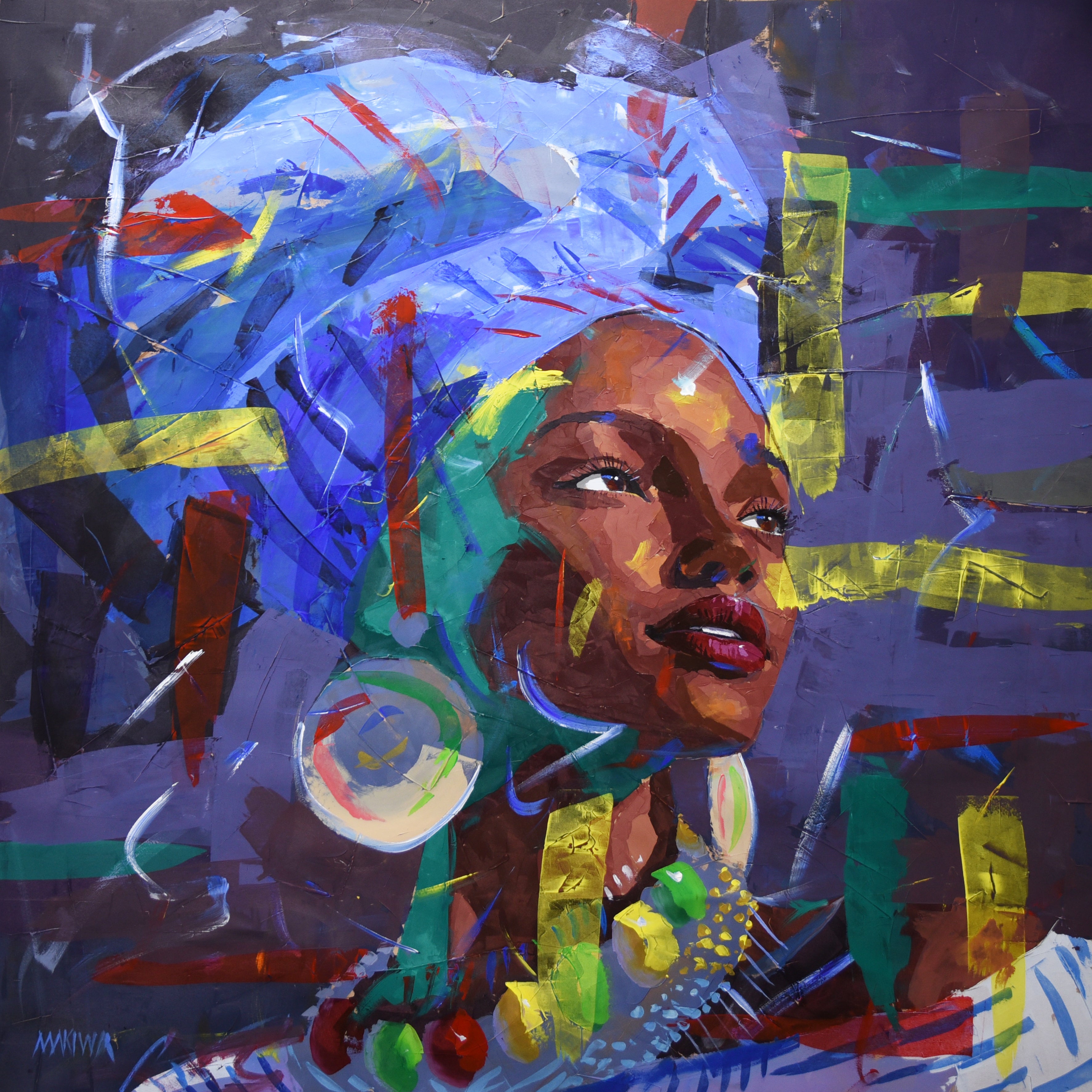 The Dreamer 120x120cm Acrylic On Canvas