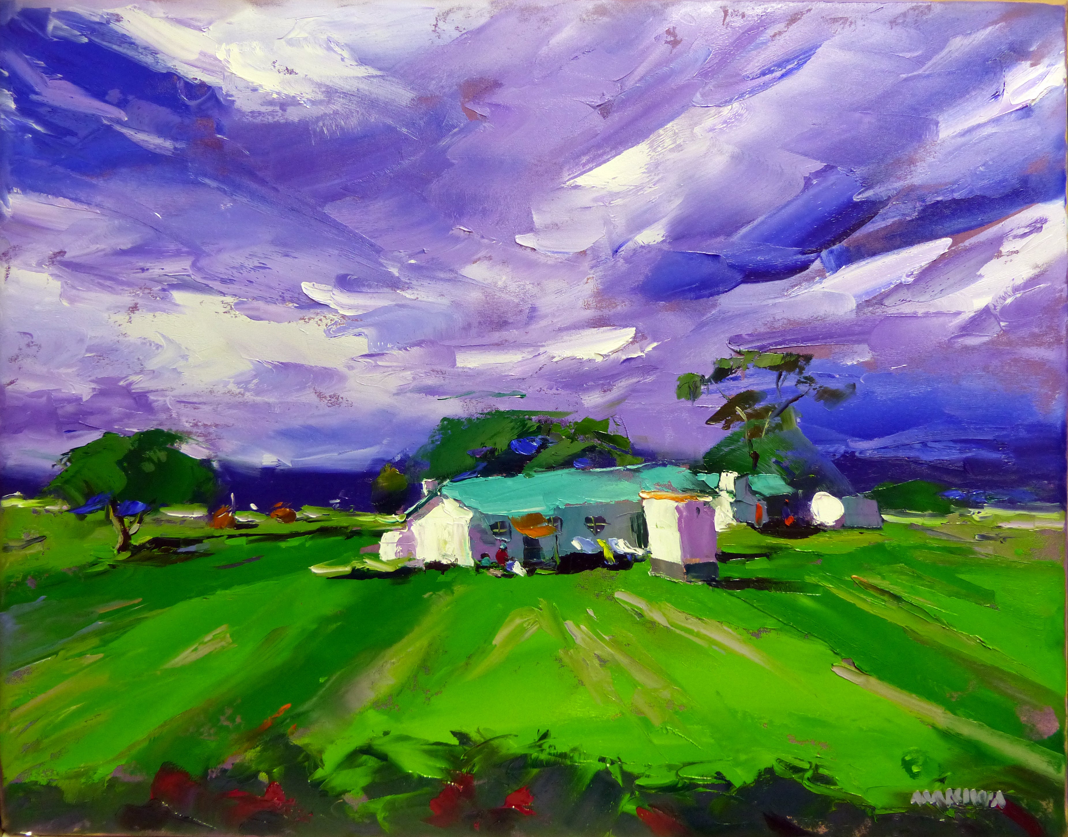 The Farmhouse 56x71cm Oil on Canvas