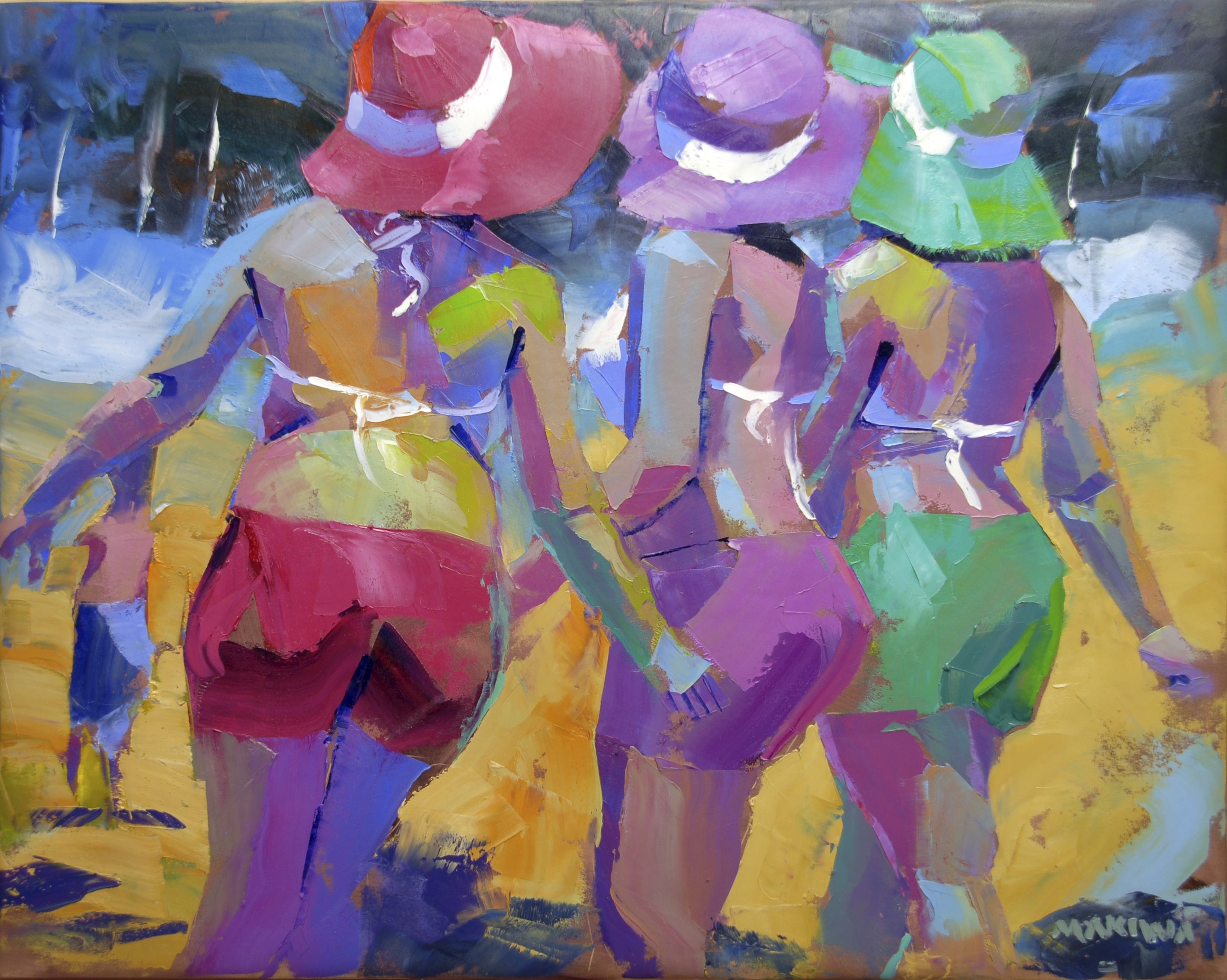 The Girls of Mzansi 80x100cm Oil on Canvas