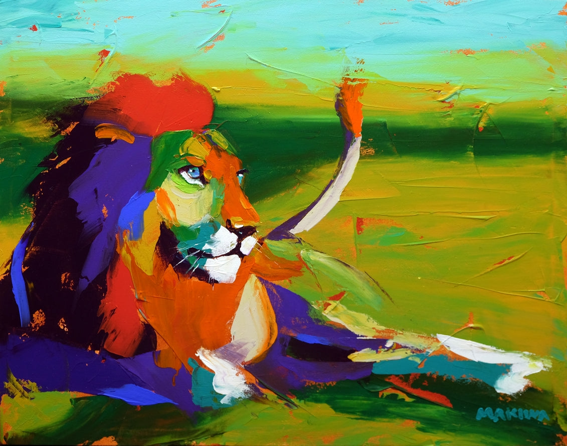 The King 55x70cm Acrylic on Canvas