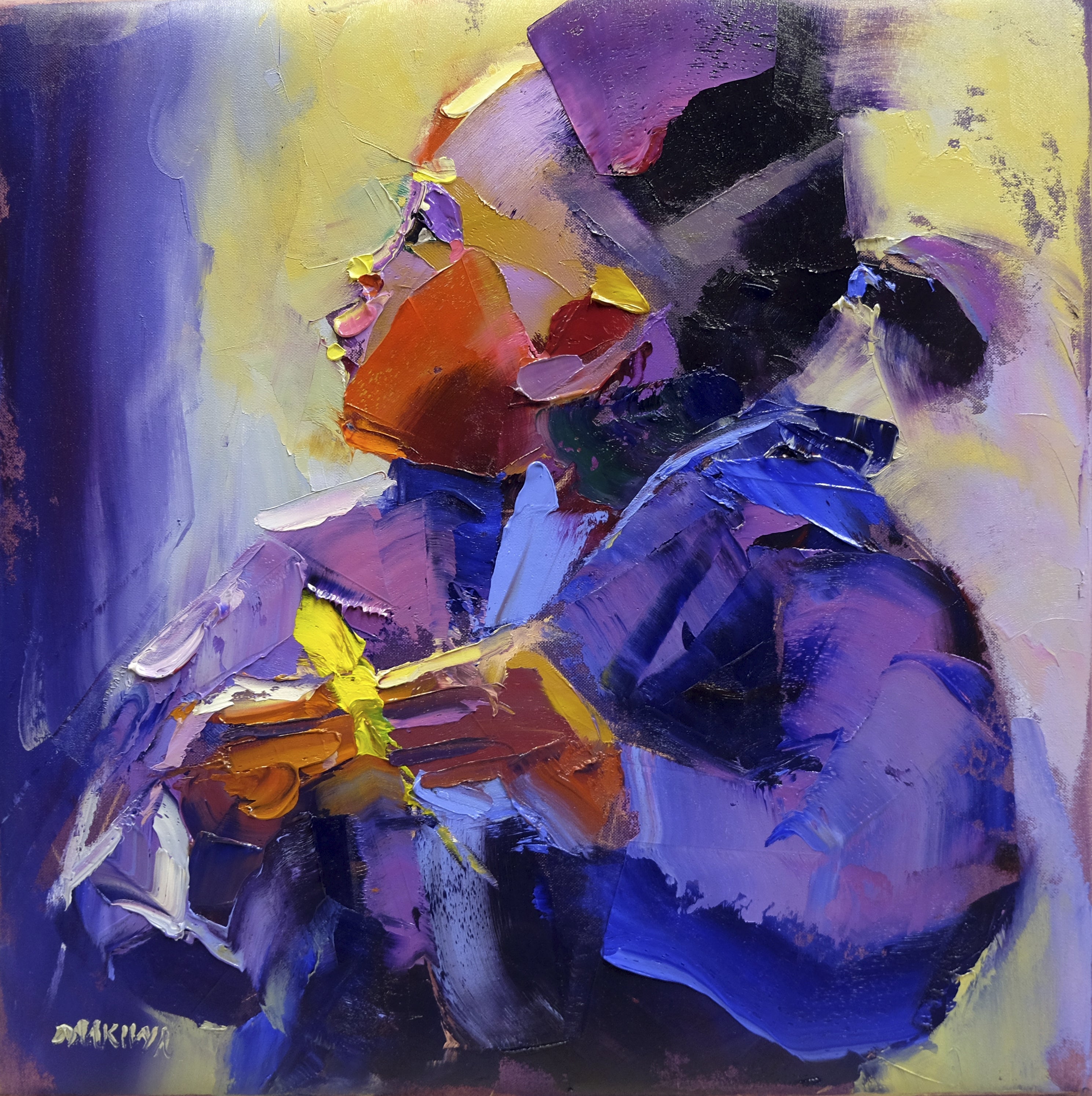 The Moment 40x40cm Oil on Canvas