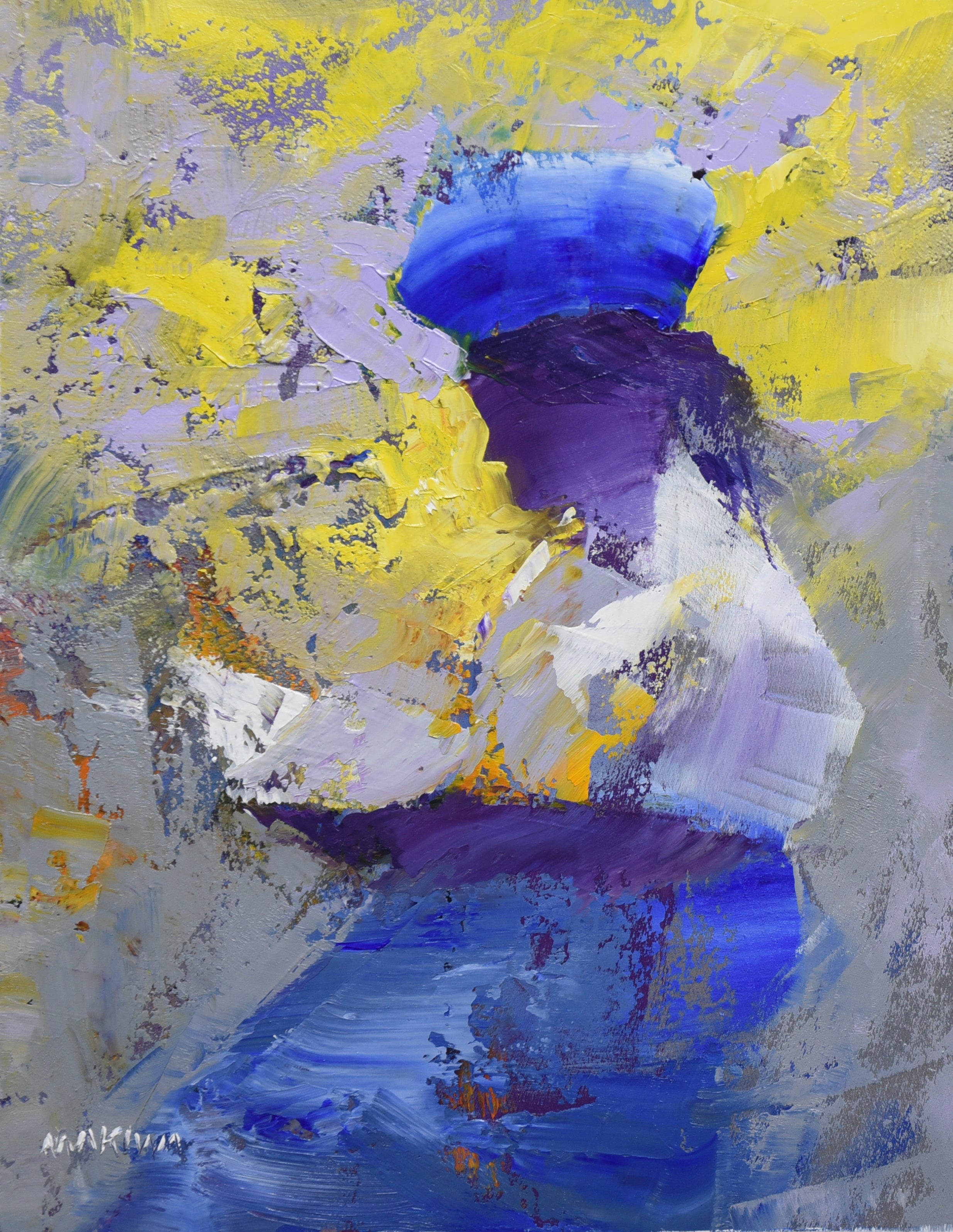 The Reader 265x205mm Oil On Canvas