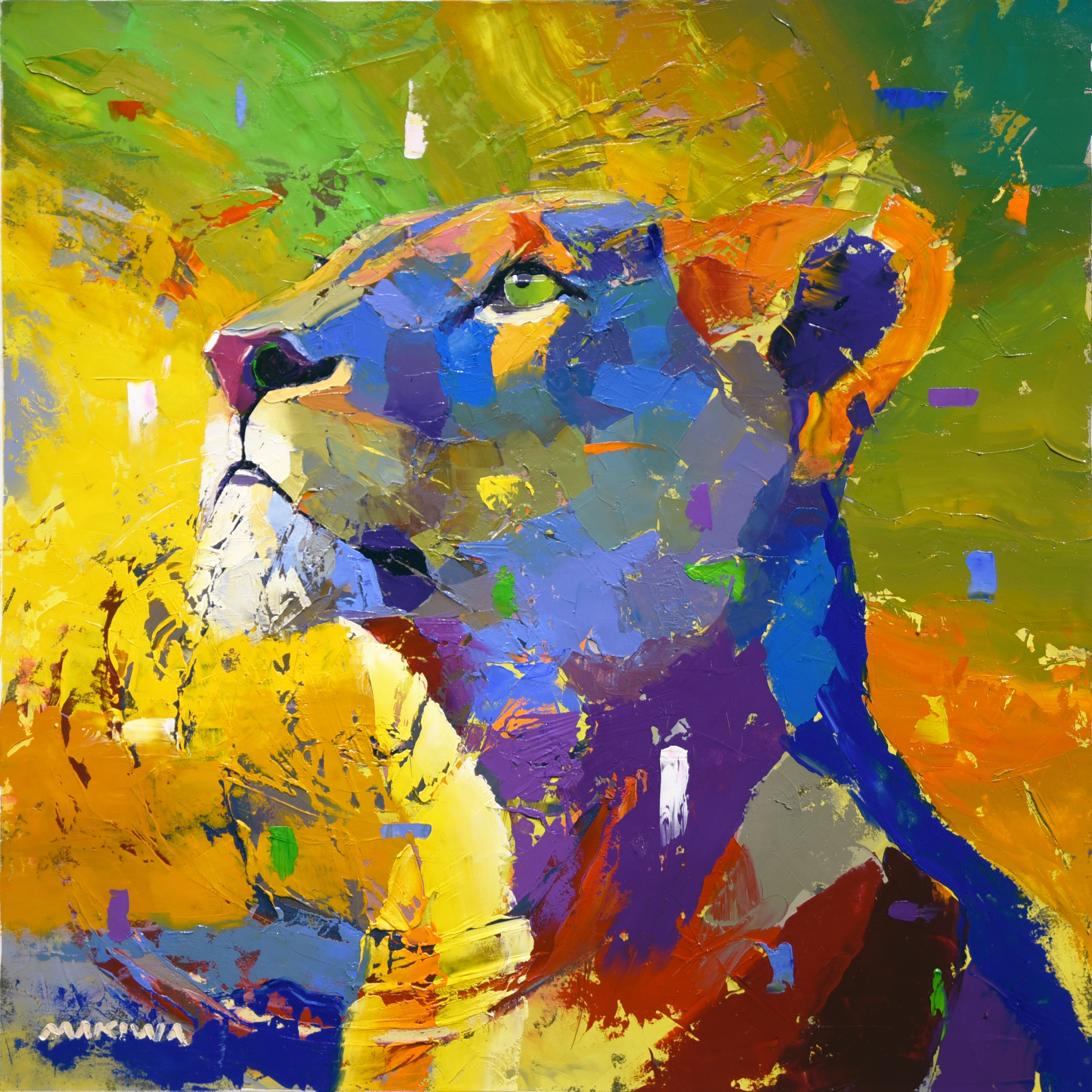 The Sky Is the Limit 80x80cm Oil On Canvas