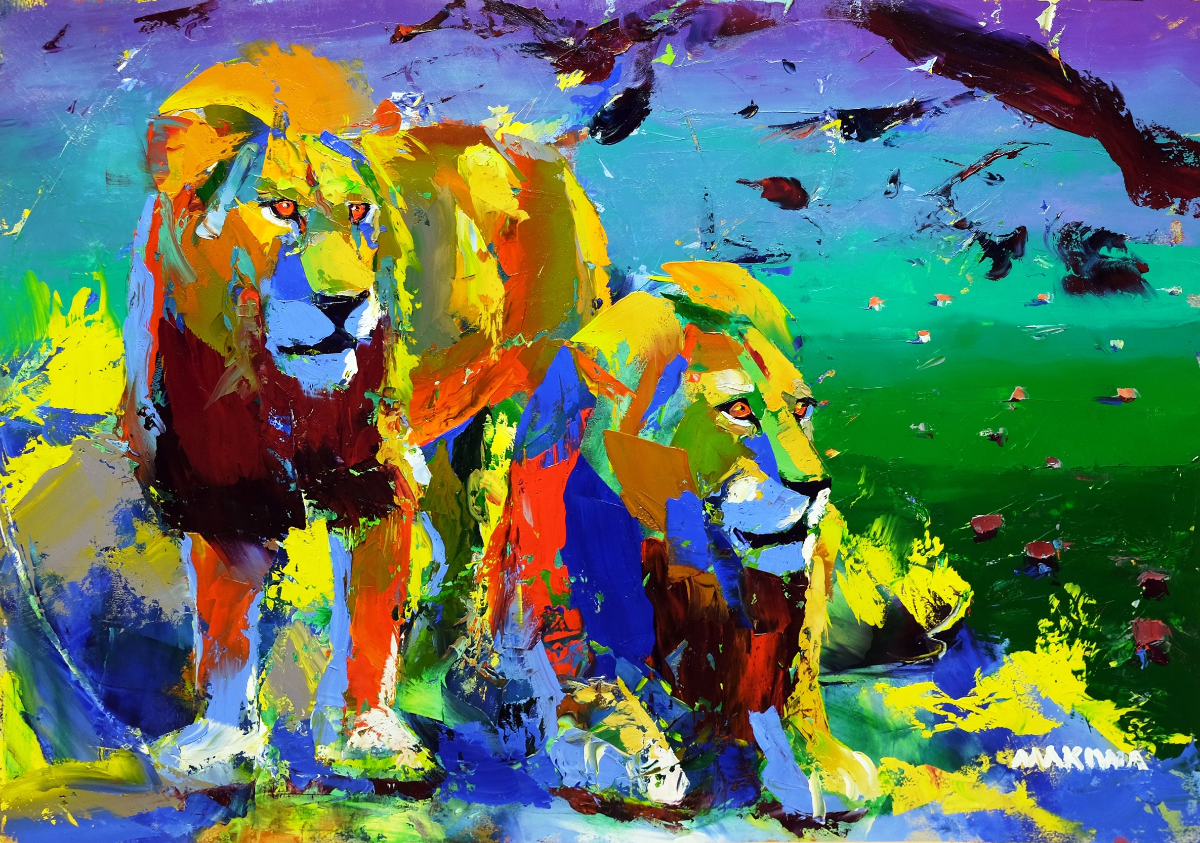 Kings' Valley 70x100cm Oil on Canvas
