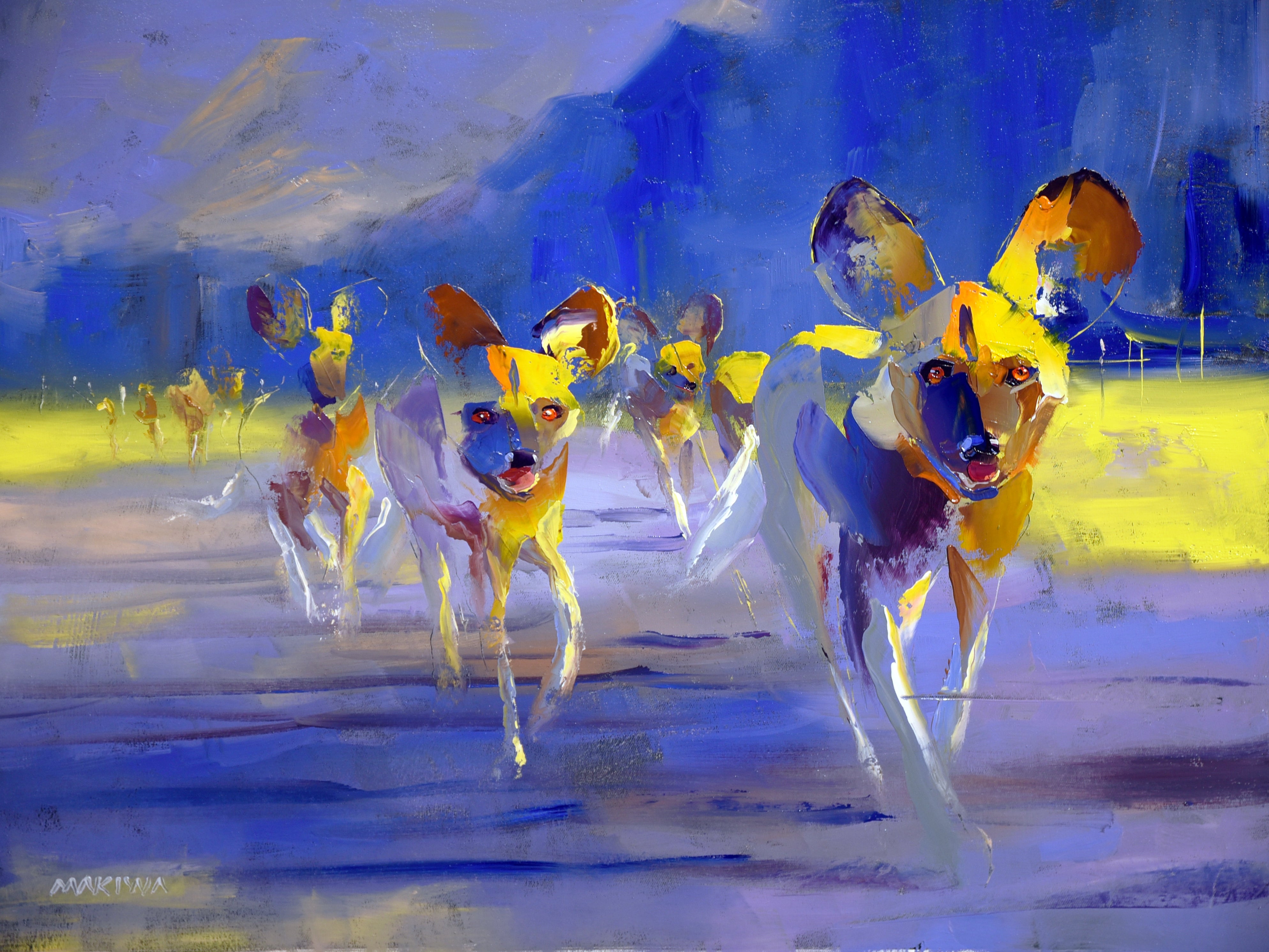 Through the Morning Haze 45x60cm Oil On Canvas