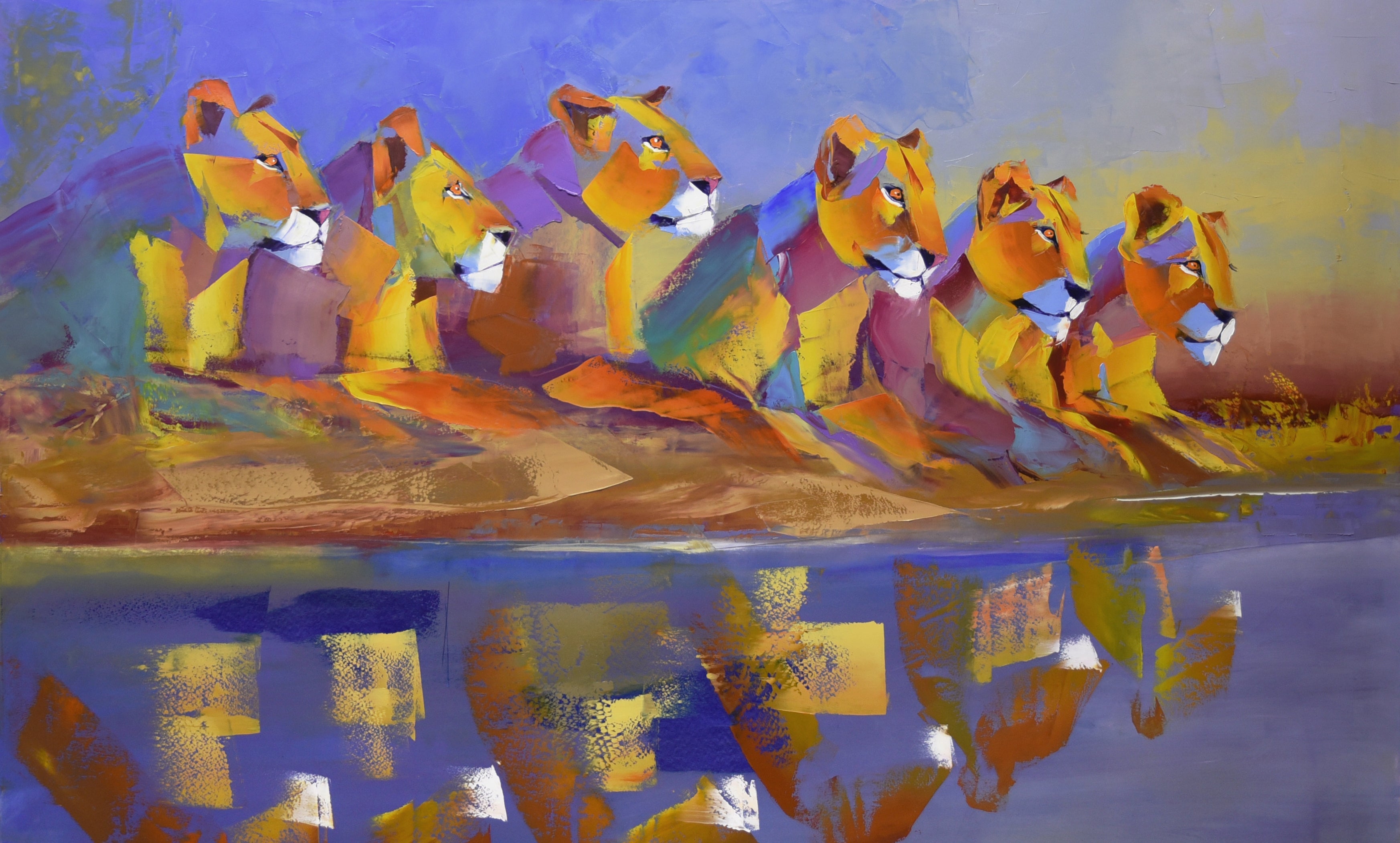 Twilight Vigil 88x140cm Oil On Canvas