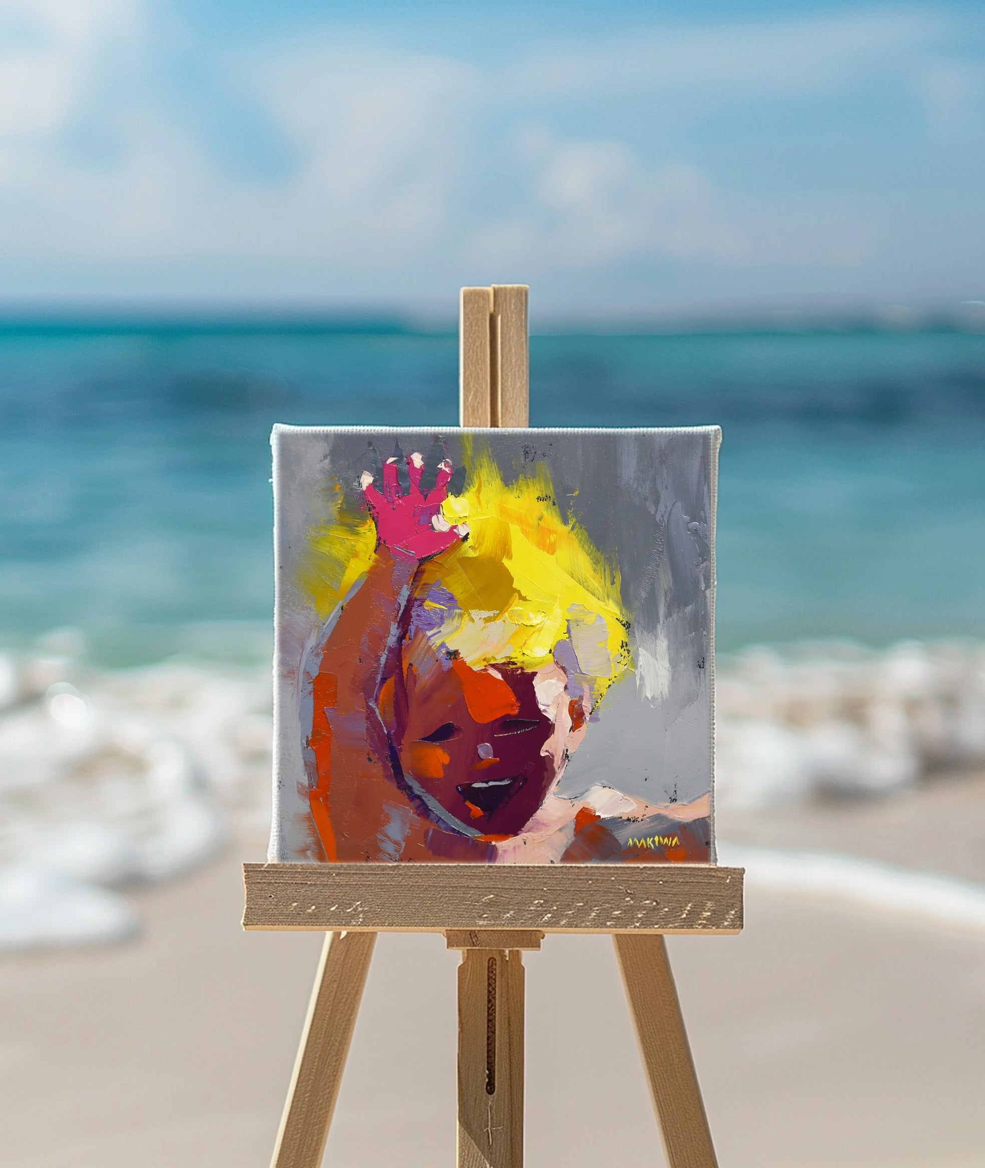 Celebration 20x20cm Oil on Canvas