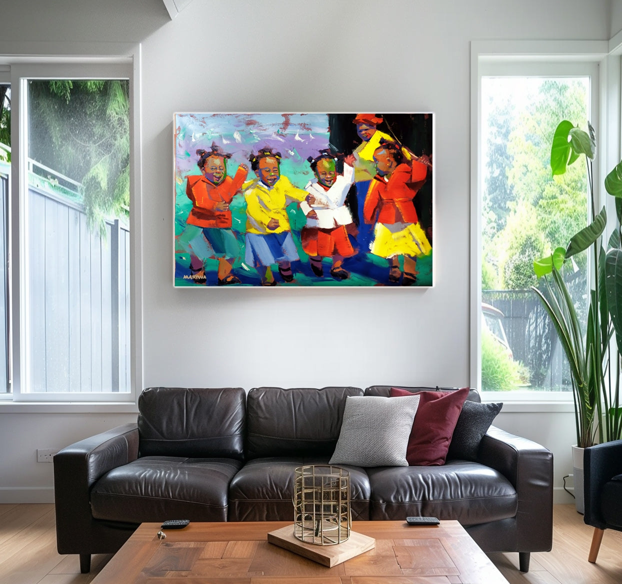 Four Little Friends 120x80cm Oil on Canvas