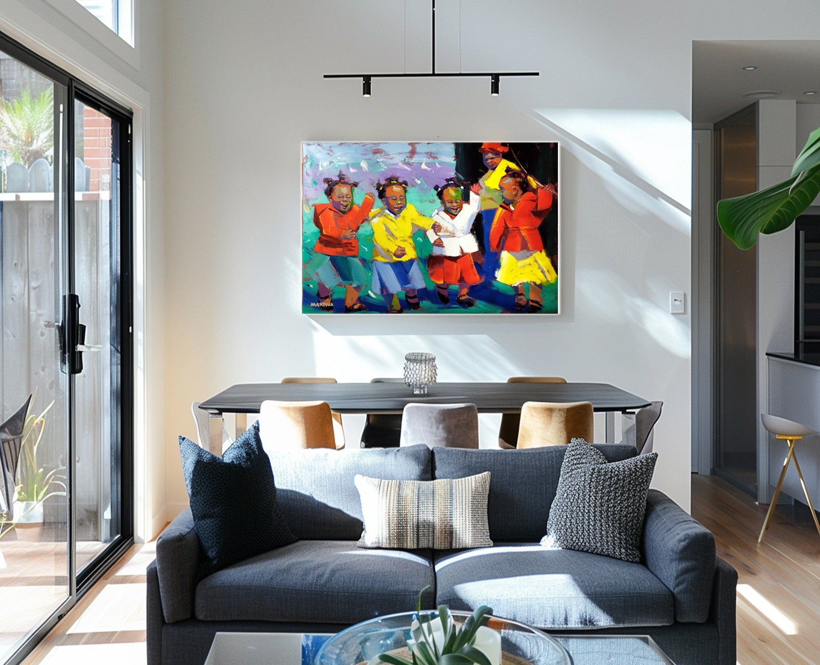 Four Little Friends 120x80cm Oil on Canvas