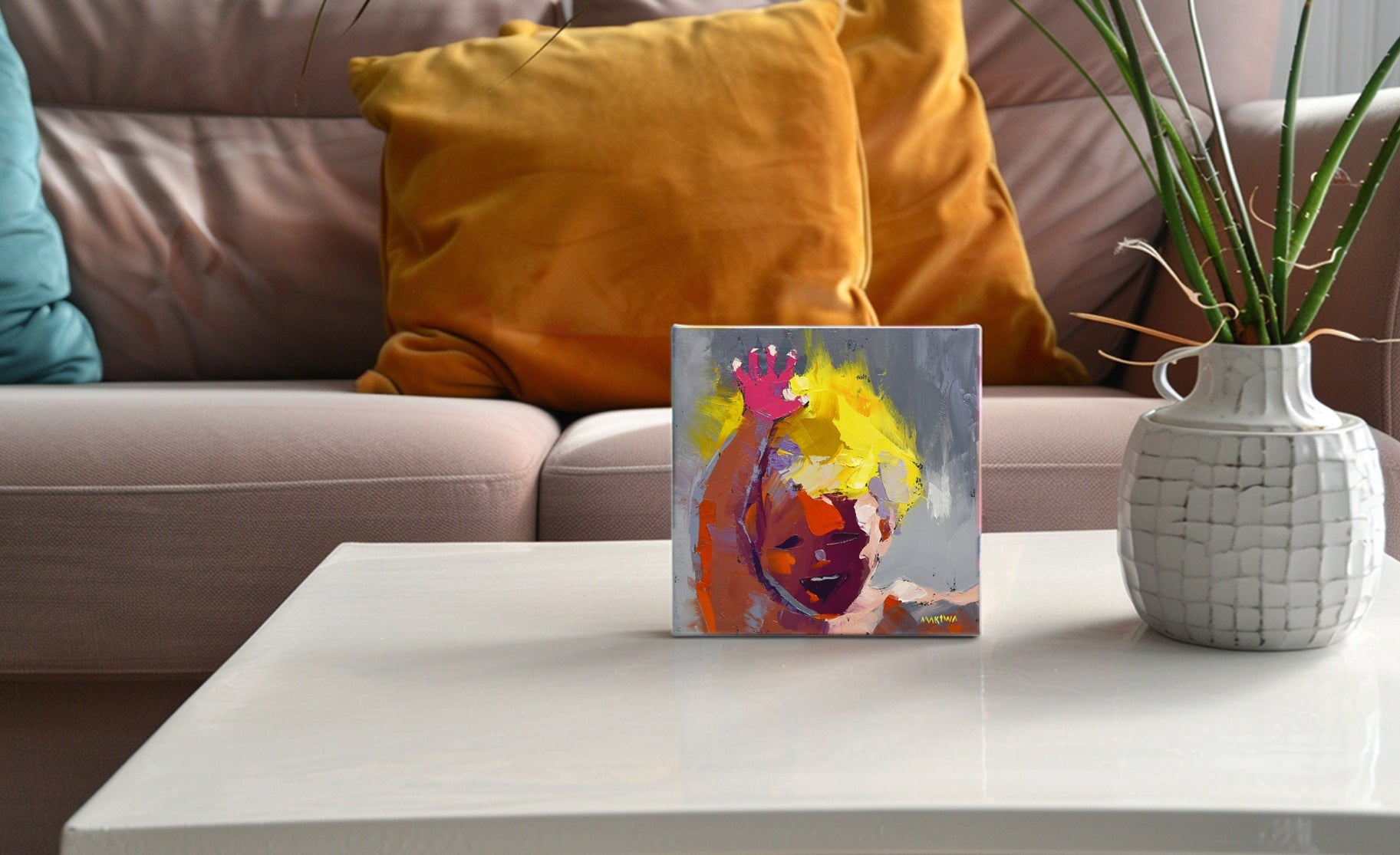 Celebration 20x20cm Oil on Canvas
