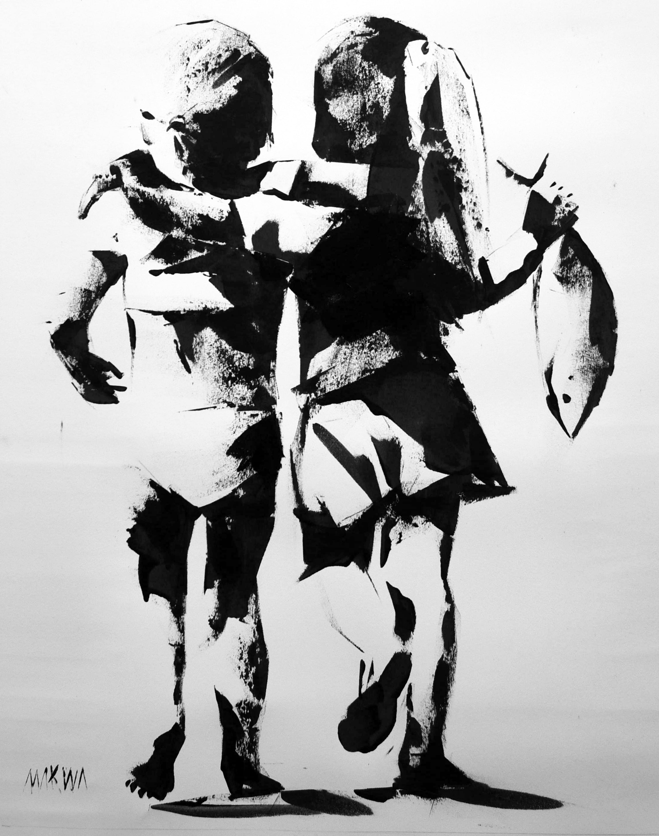 We Go Together 71x56cm Oil On Canvas