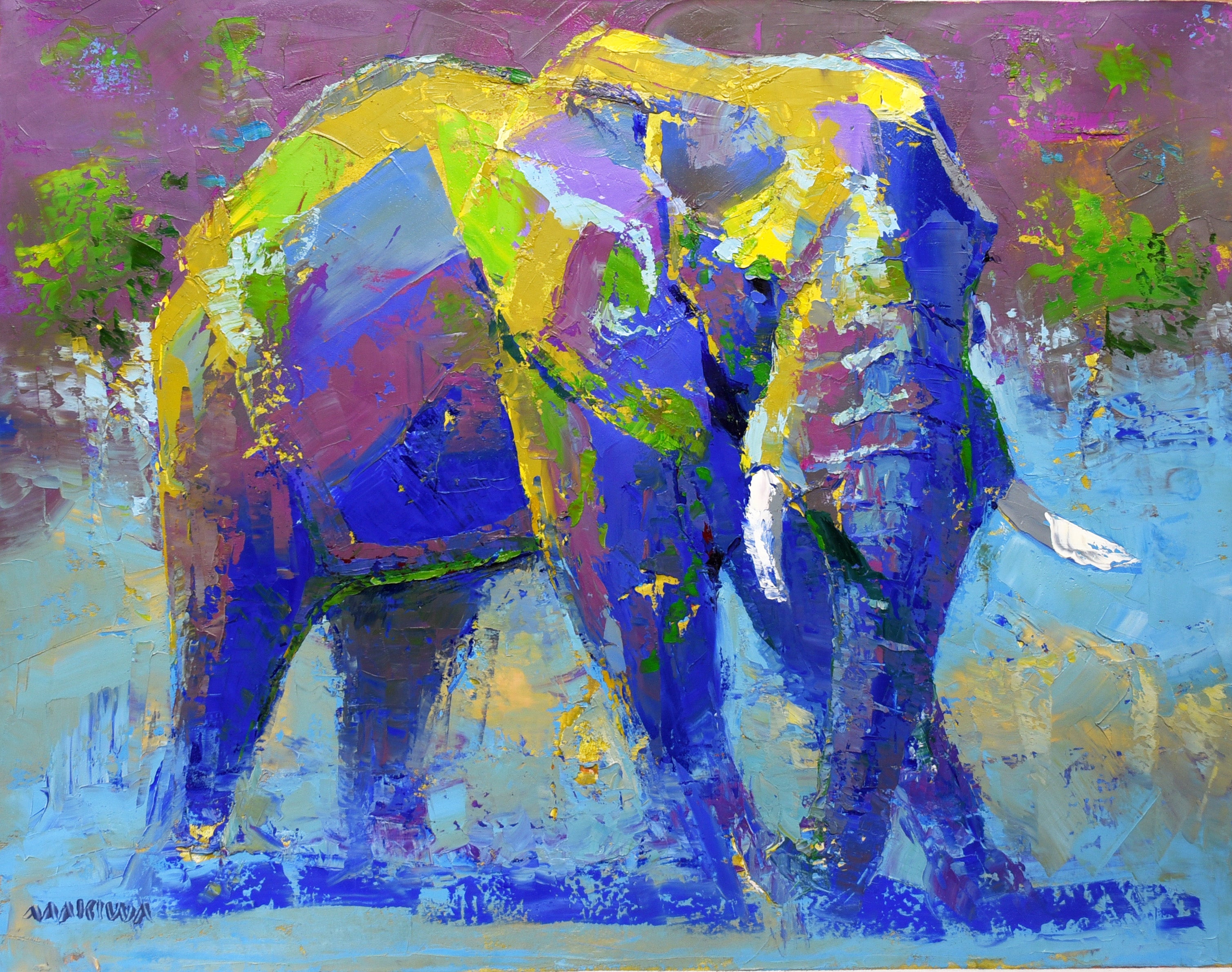 Where the Earth Breathes Slowly 56x71cm Oil On Canvas