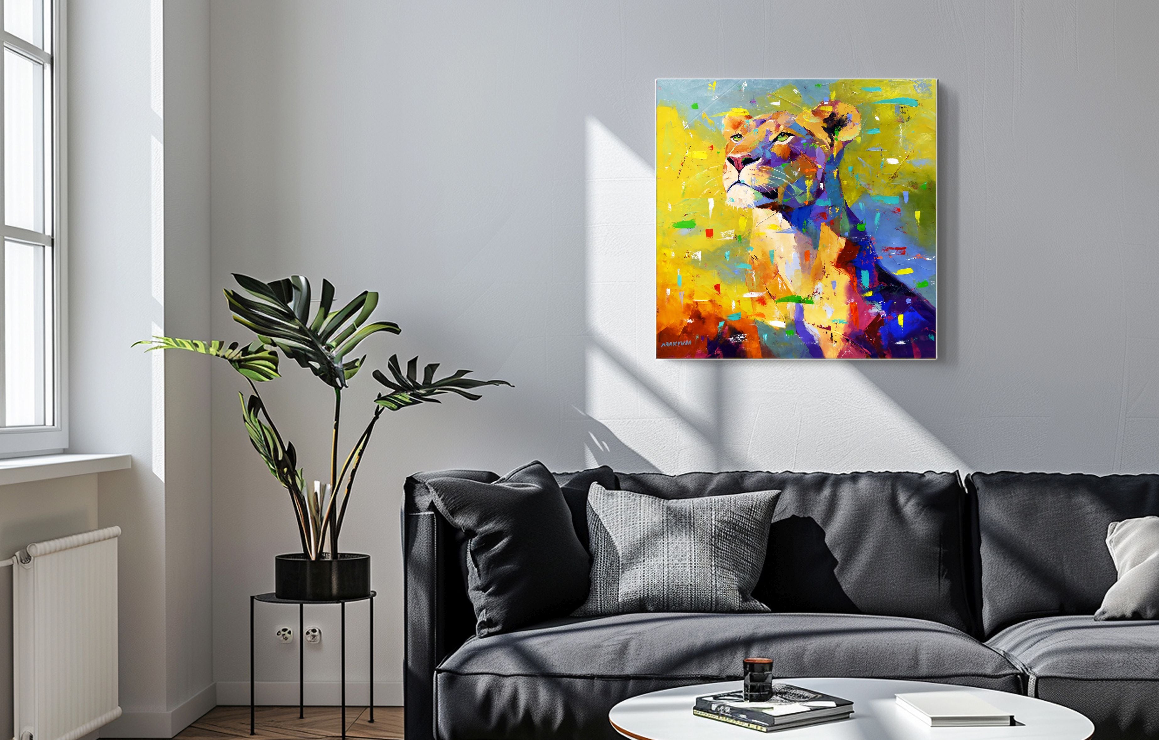 Queen of Light 80x80cm Oil On Canvas