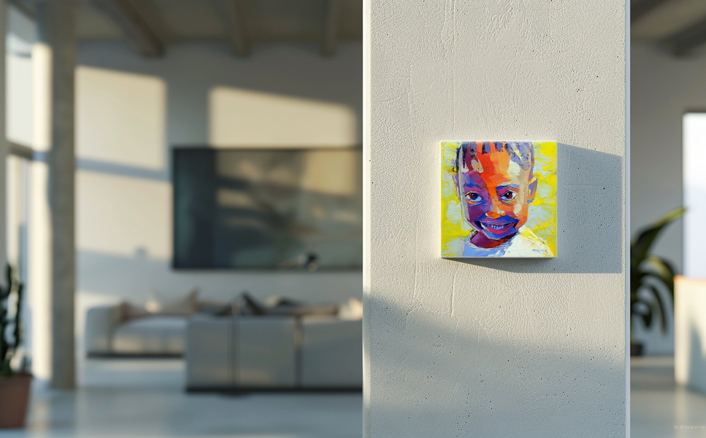 Impressions No 15 20x20cm Oil On Canvas