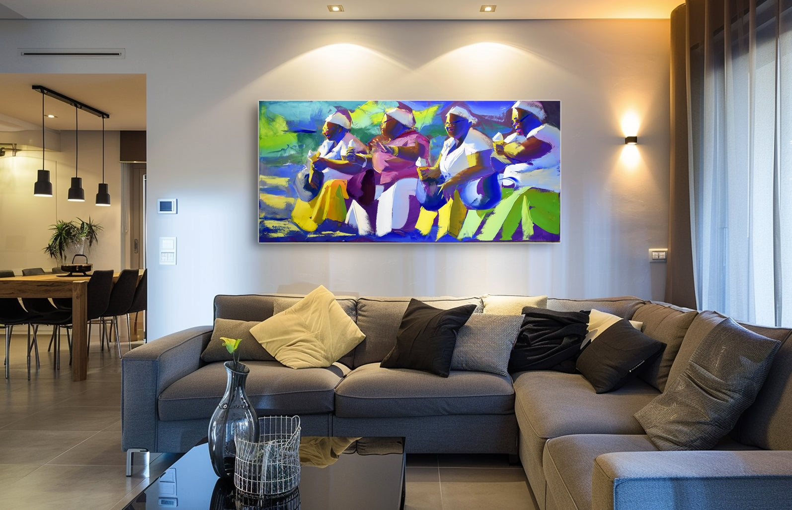 Ice Cream at Sunset 80x170cm Oil on Canvas