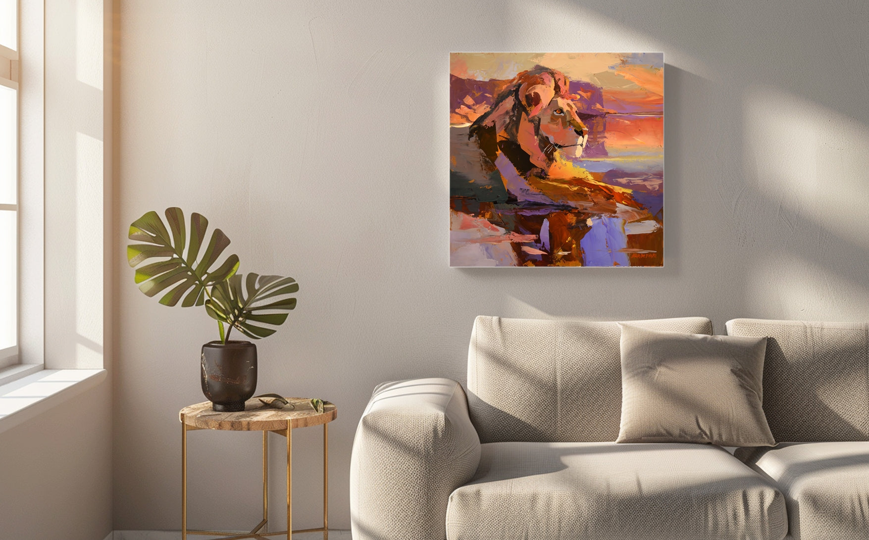 Sunset King 50x50cm R21 500 Acrylic on Canvas