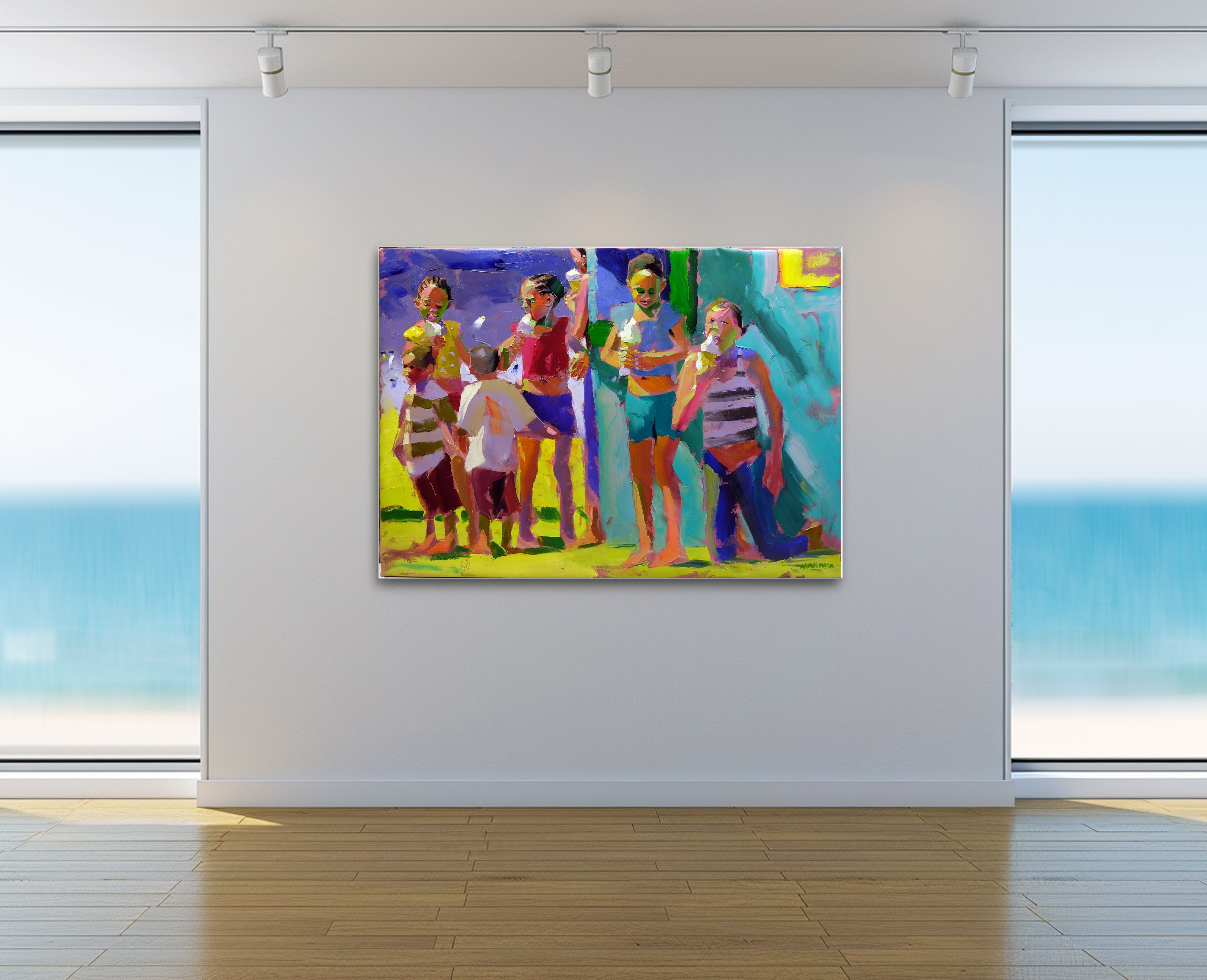 Ice-cream Corner 100x140cm Oil on Canvas