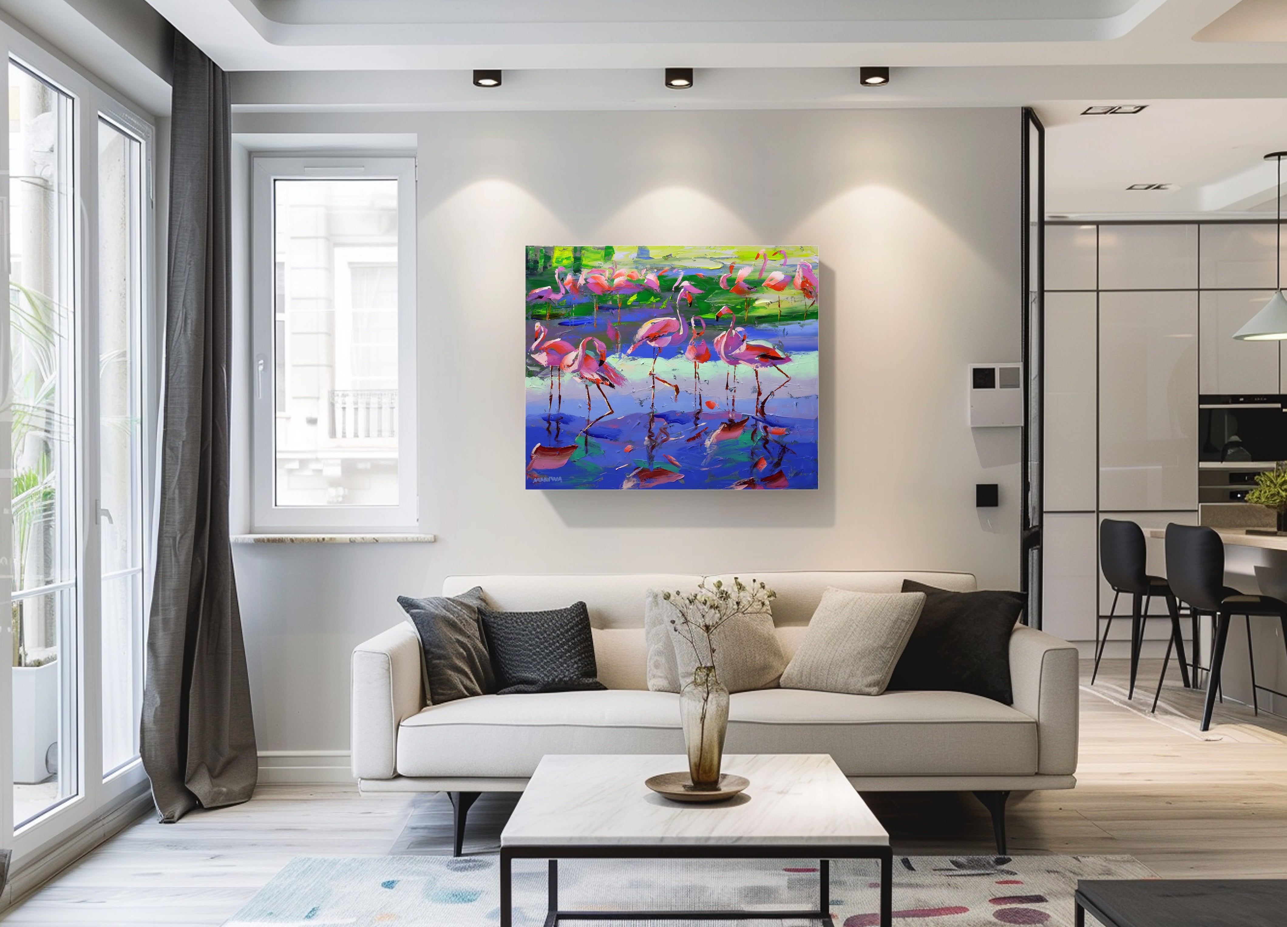Summer Pink 100x120cm Acrylic on Canvas