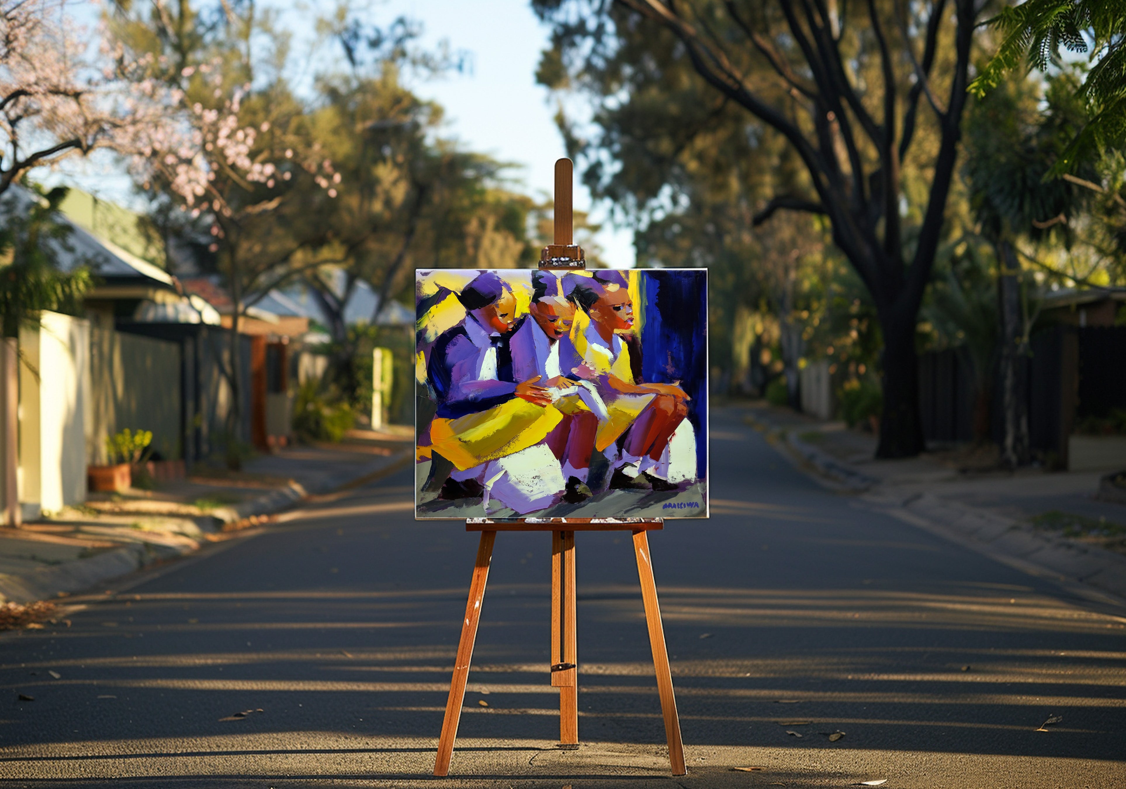 Schoolwork 68x80cm Oil on Canvas