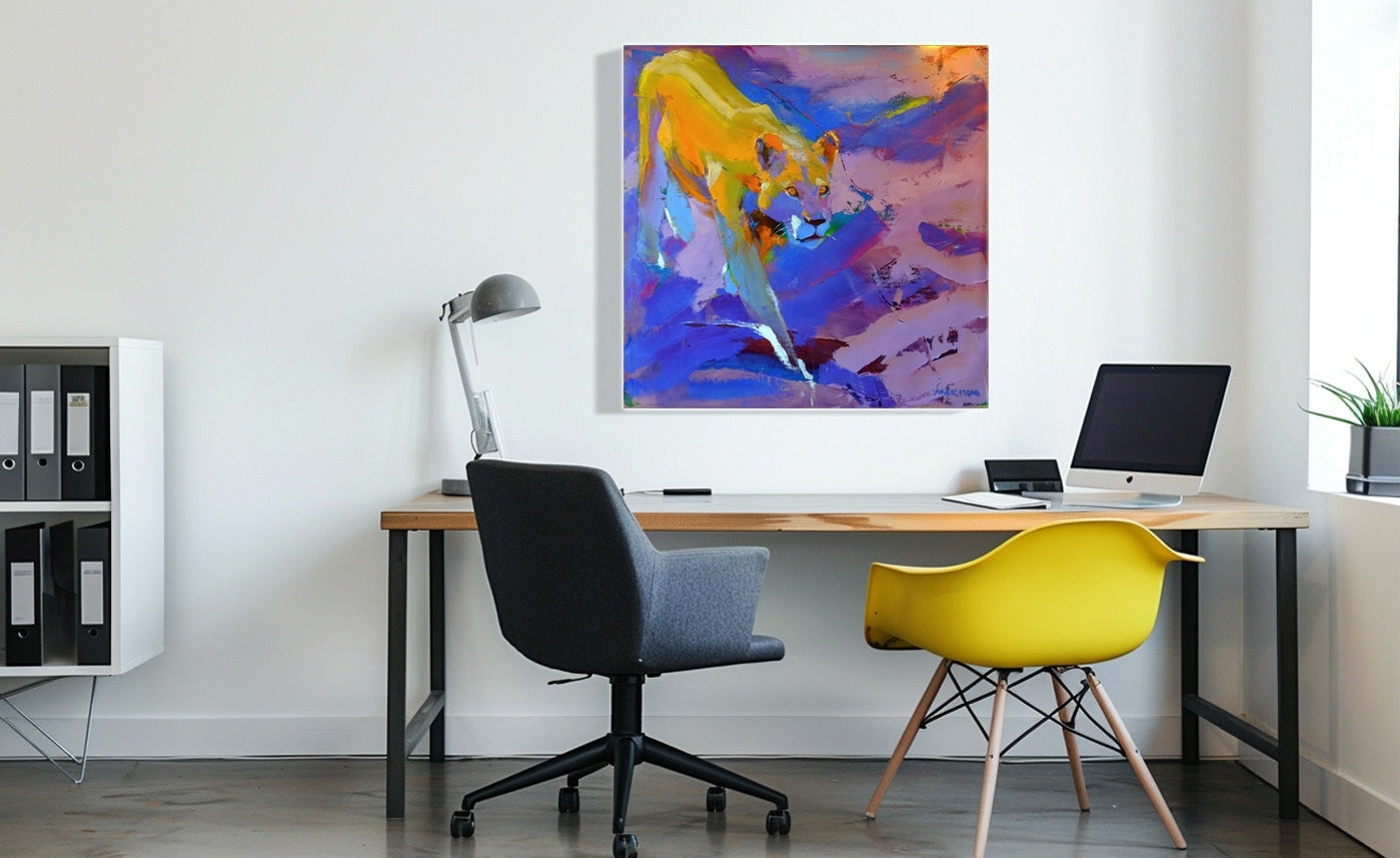 Keen Eyes 79x79cm Oil On Canvas