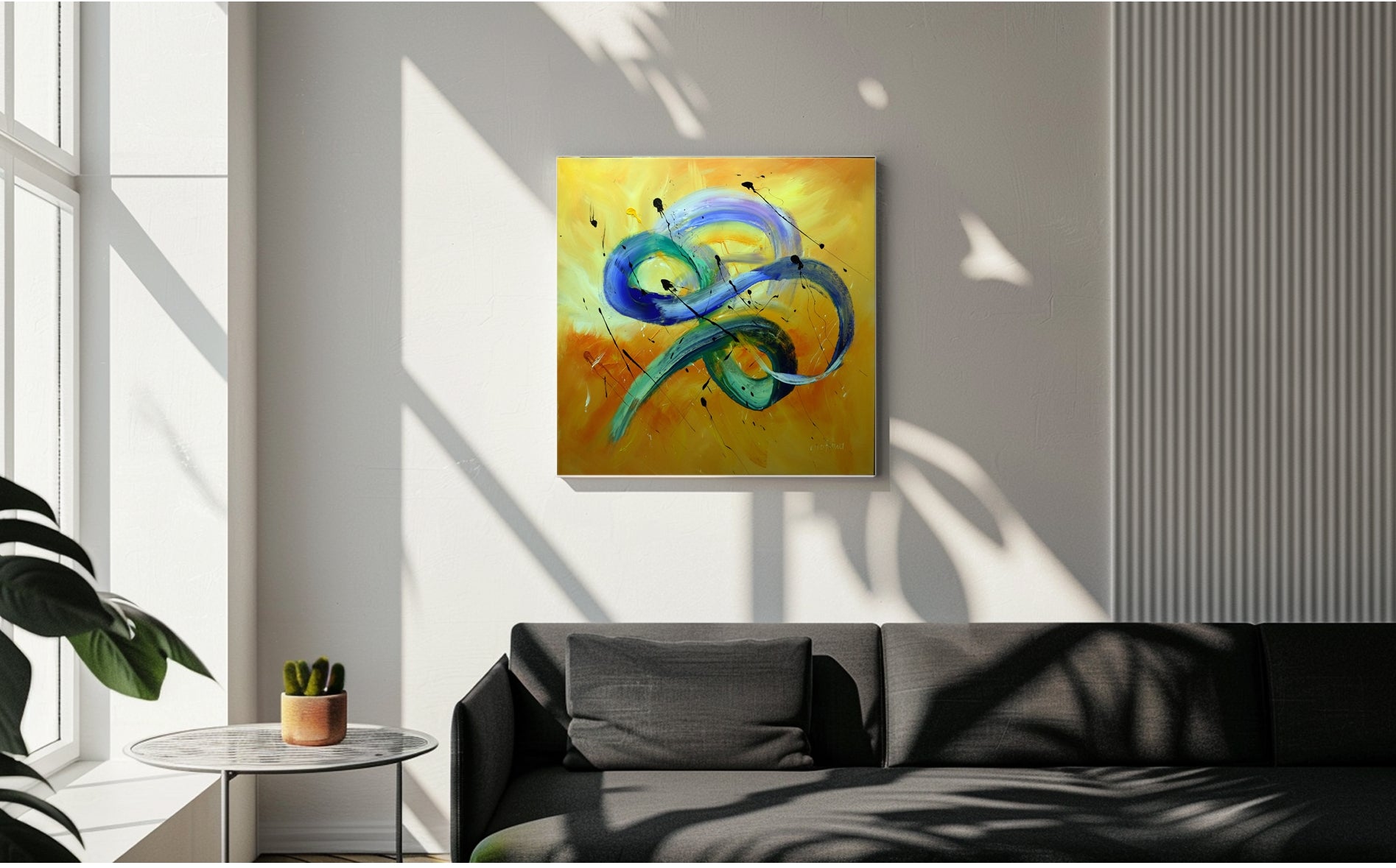 The Colours of the Cosmos 80x80cm Acrylic on Canvas