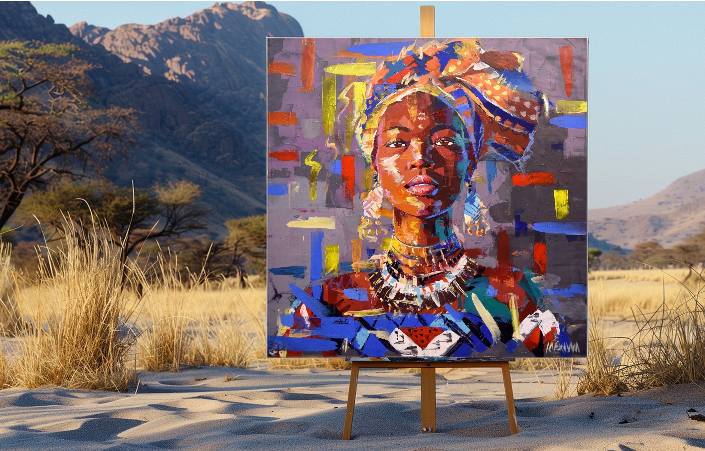 African Dream 2 120x120cm Acrylic on Canvas