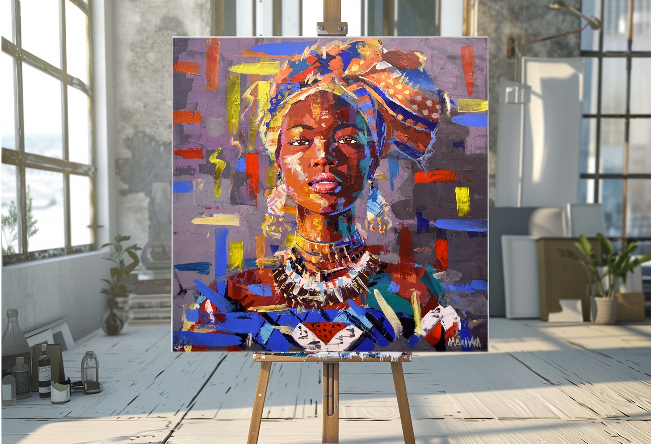 African Dream 2 120x120cm Acrylic on Canvas