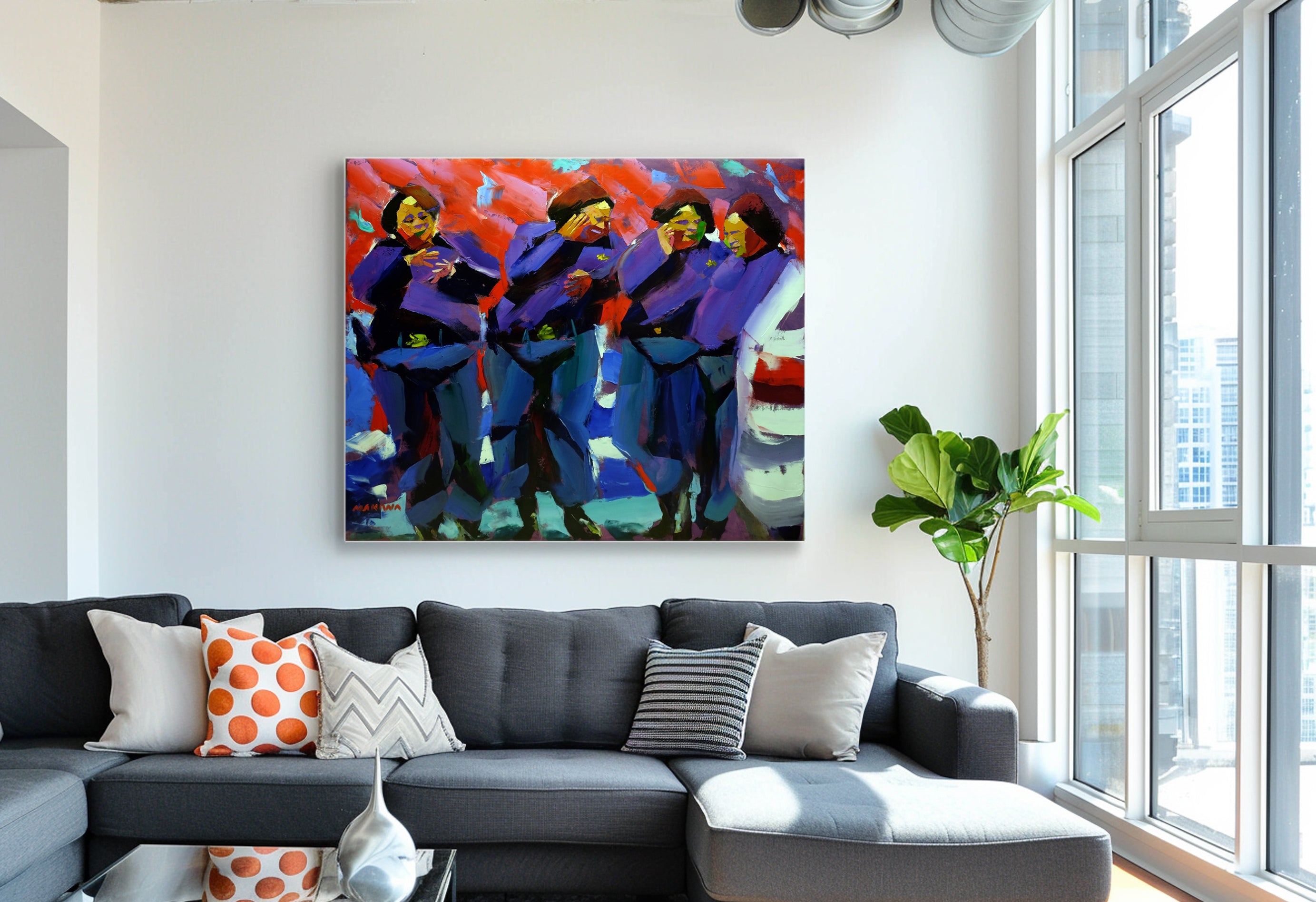 Day Shift 120x100cm Oil on Canvas