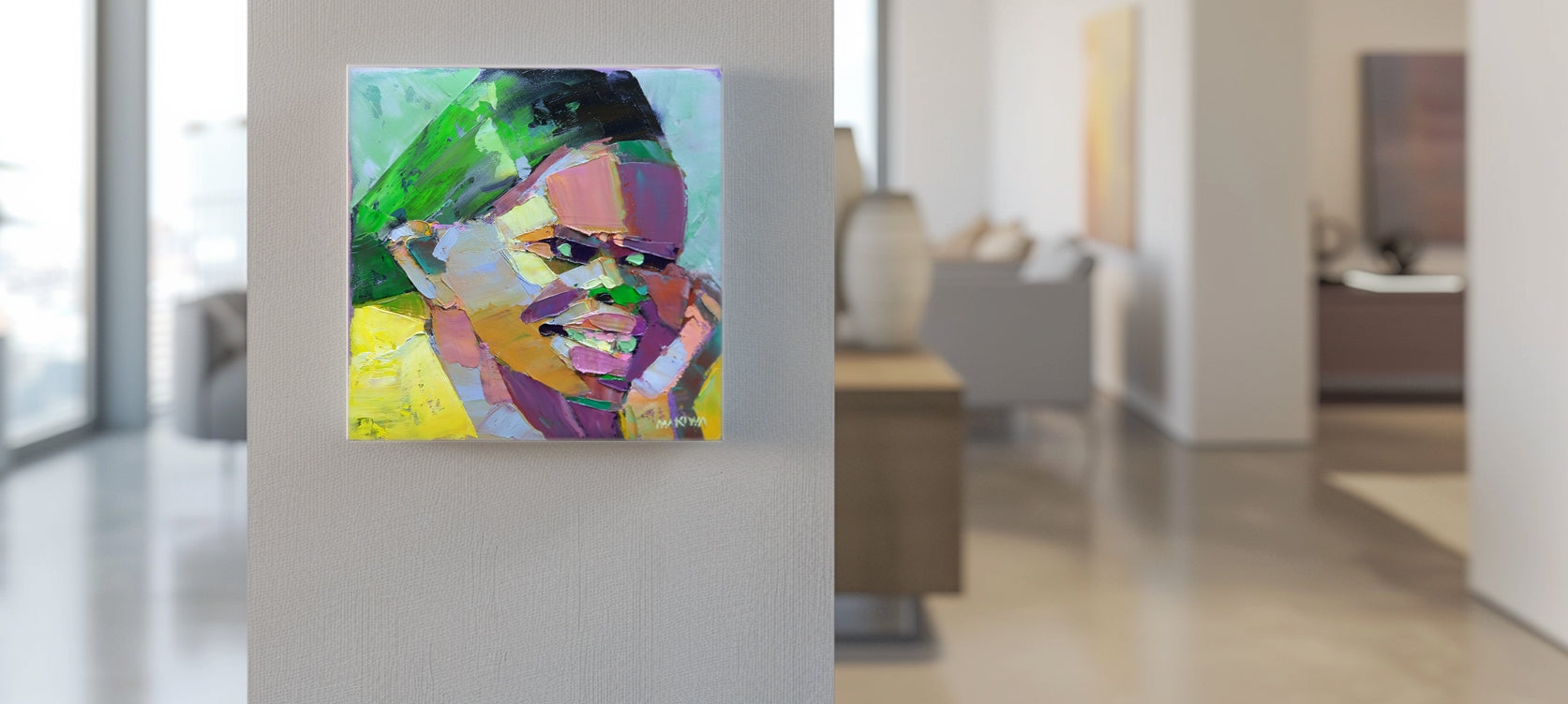 No 12 Expressions Series II 20x20cm Oil On Canvas