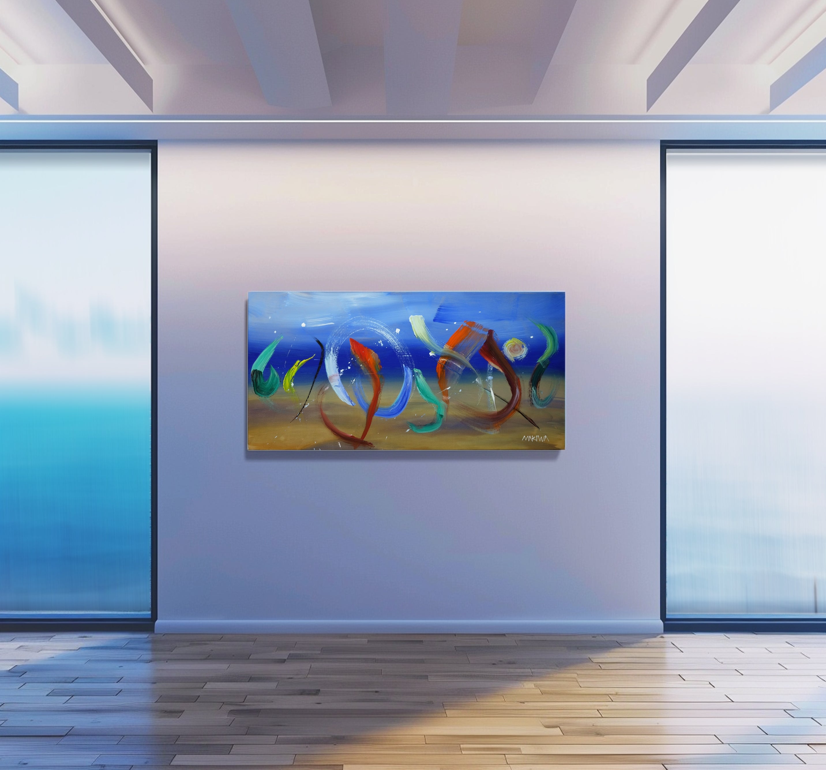 Ocean Dance 60x120cm Acrylic on Canvas