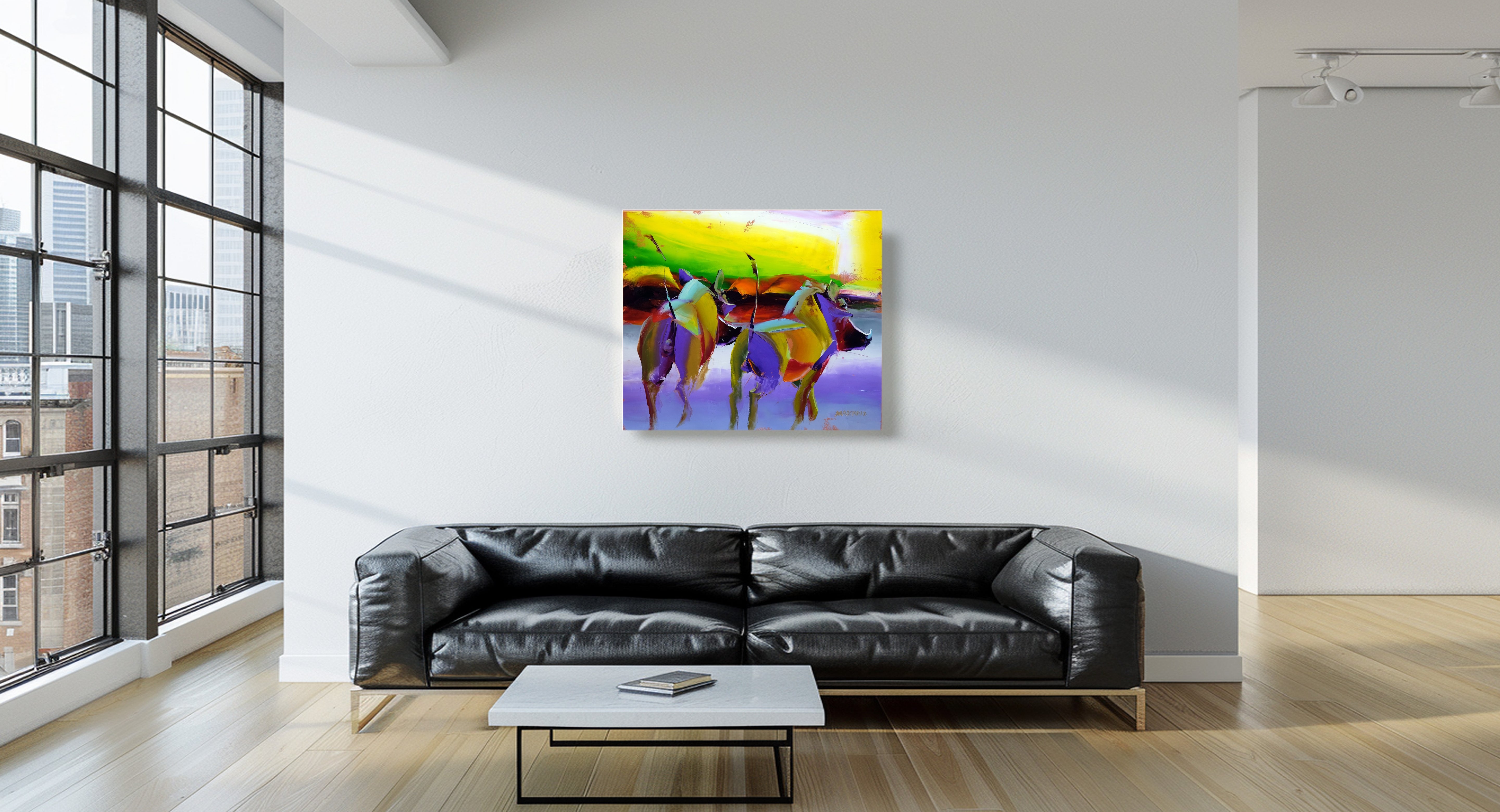 Tails Up 68x80cm Oil on Canvas