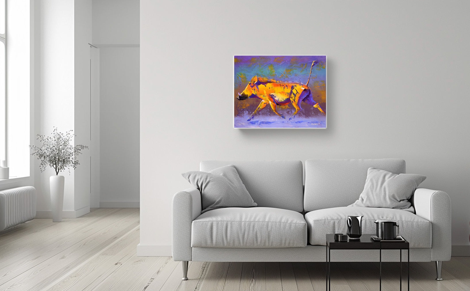 Run Like The Wind 56x71cm Oil On Canvas